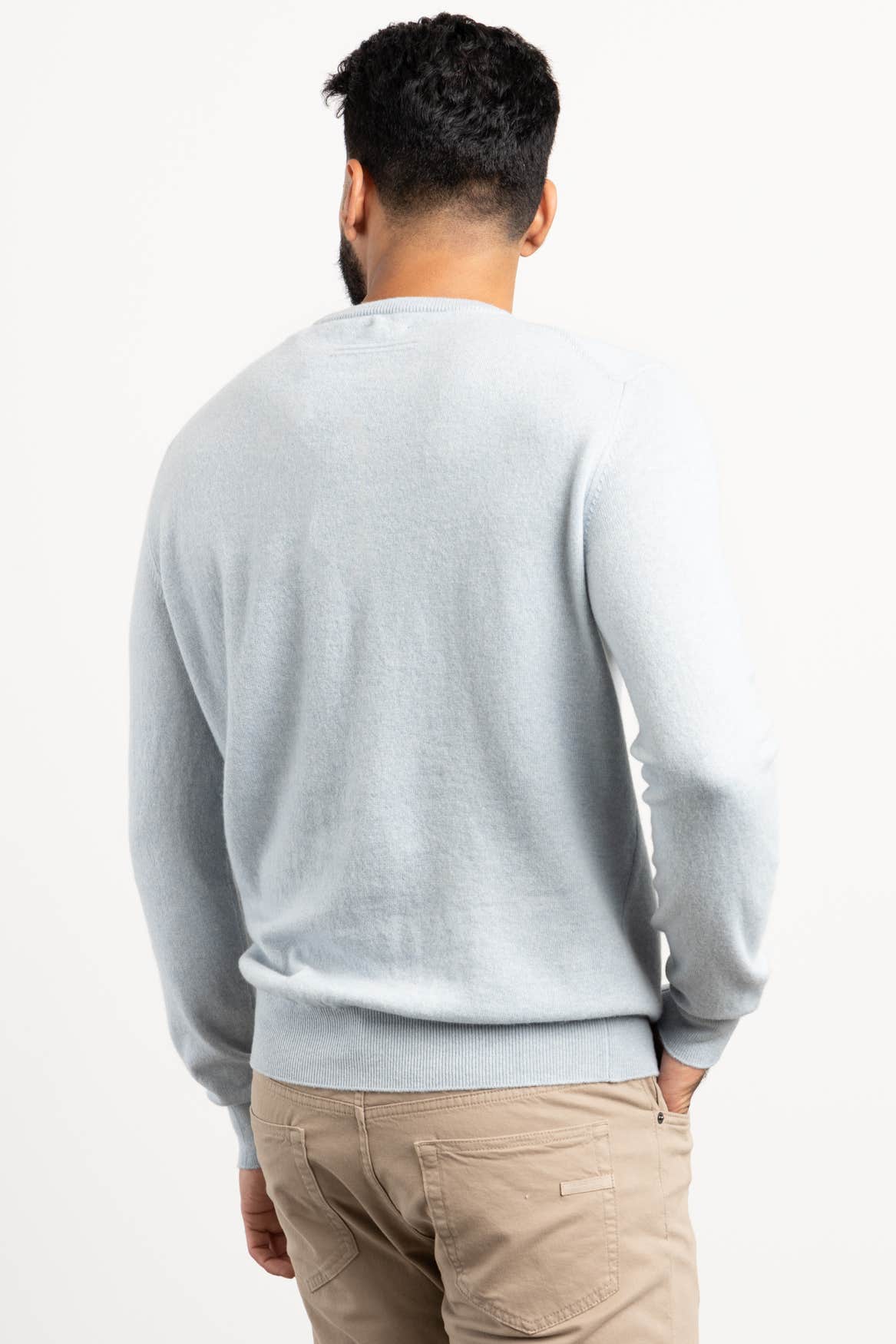 Light Blue Oasi Cashmere Crewneck