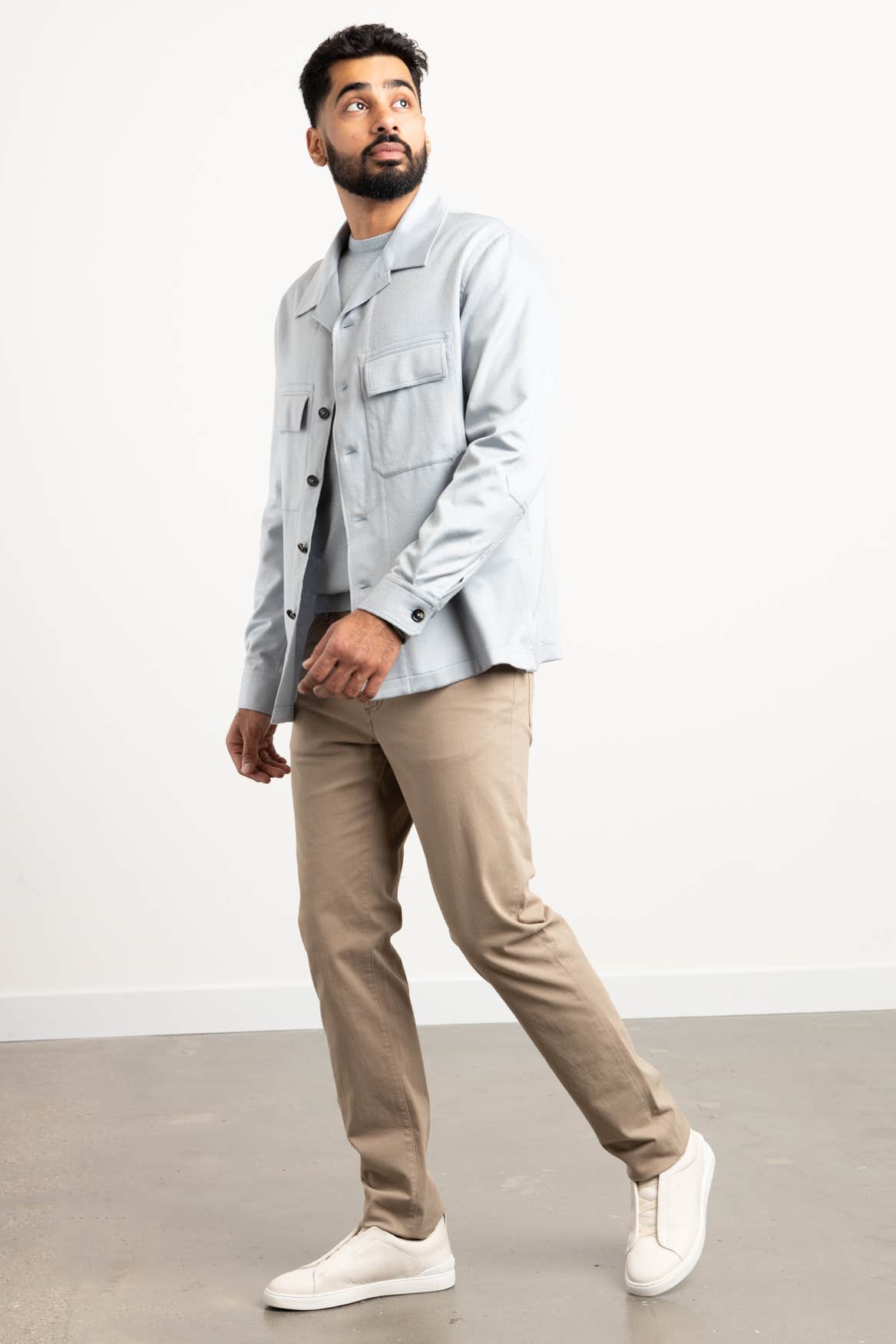 Light Blue Oasi Cashmere Overshirt
