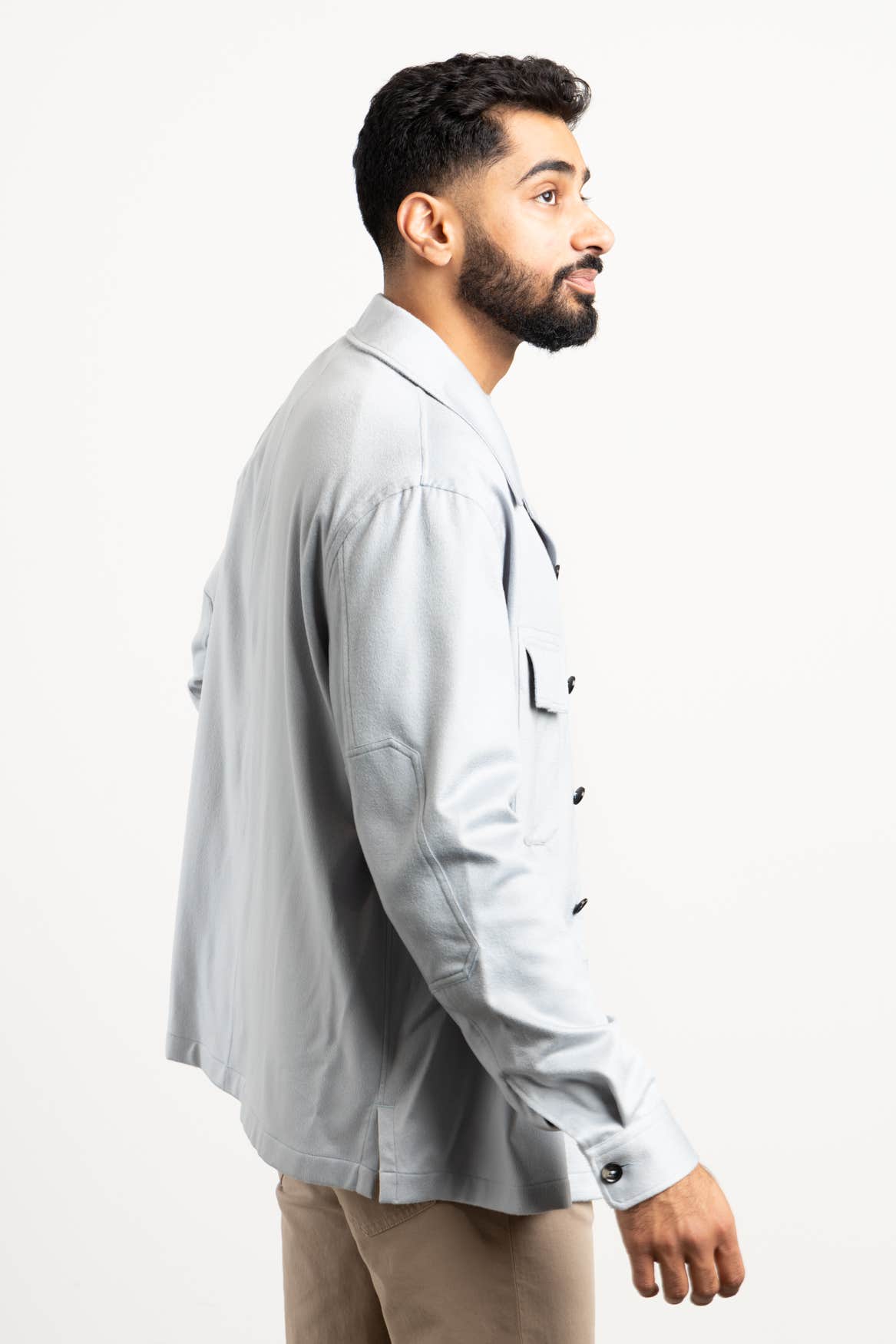 Light Blue Oasi Cashmere Overshirt