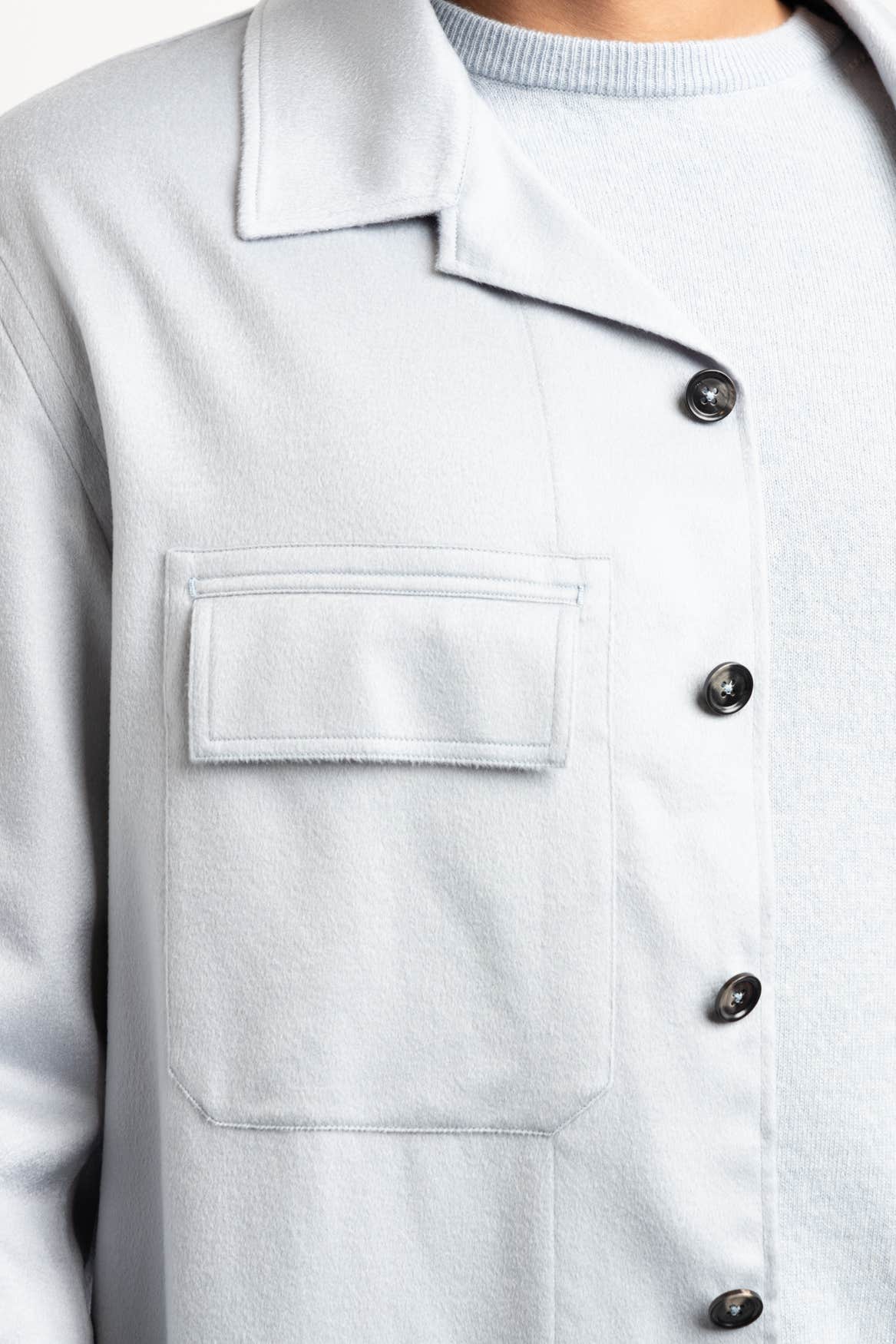 Light Blue Oasi Cashmere Overshirt