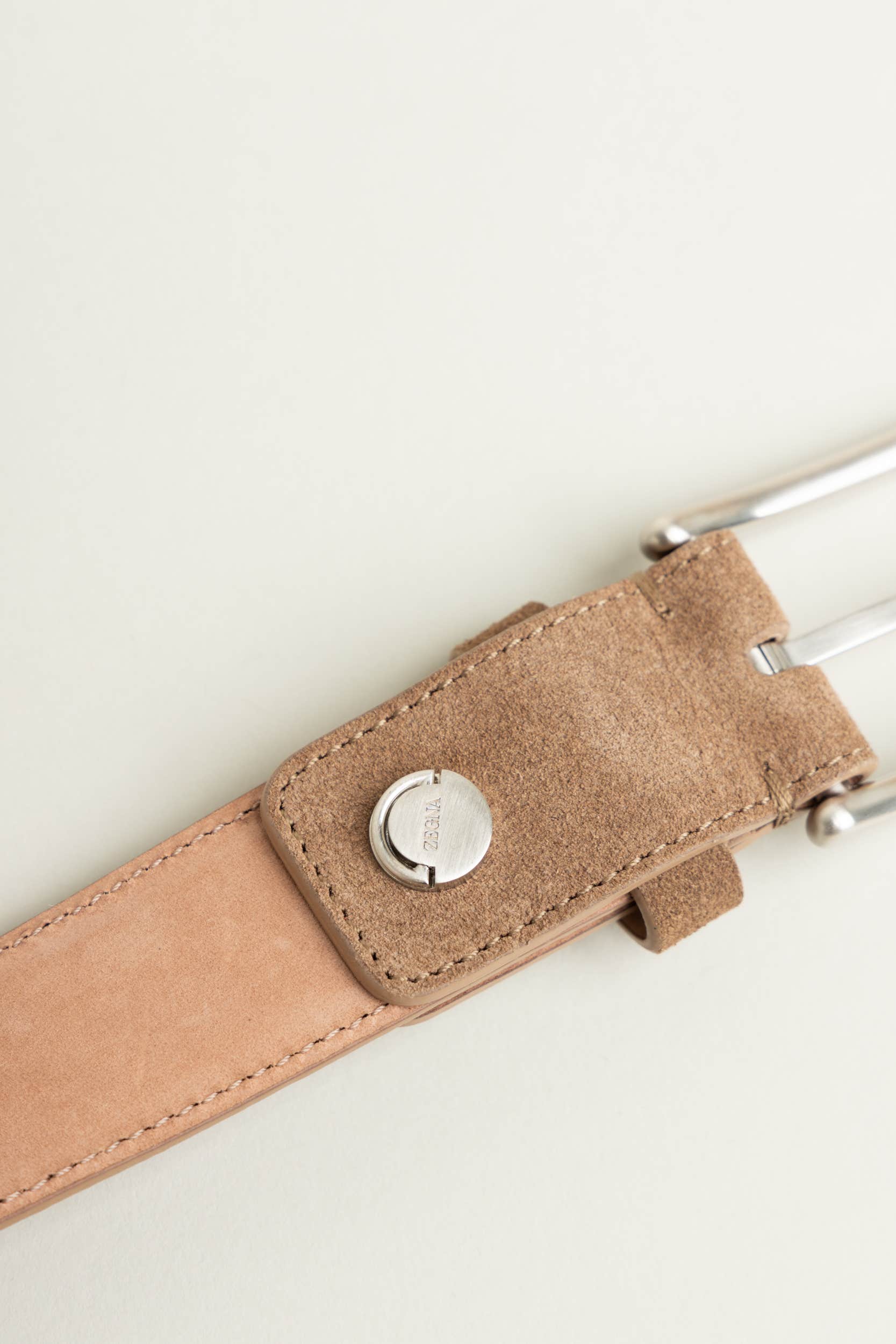 Beige Suede Belt