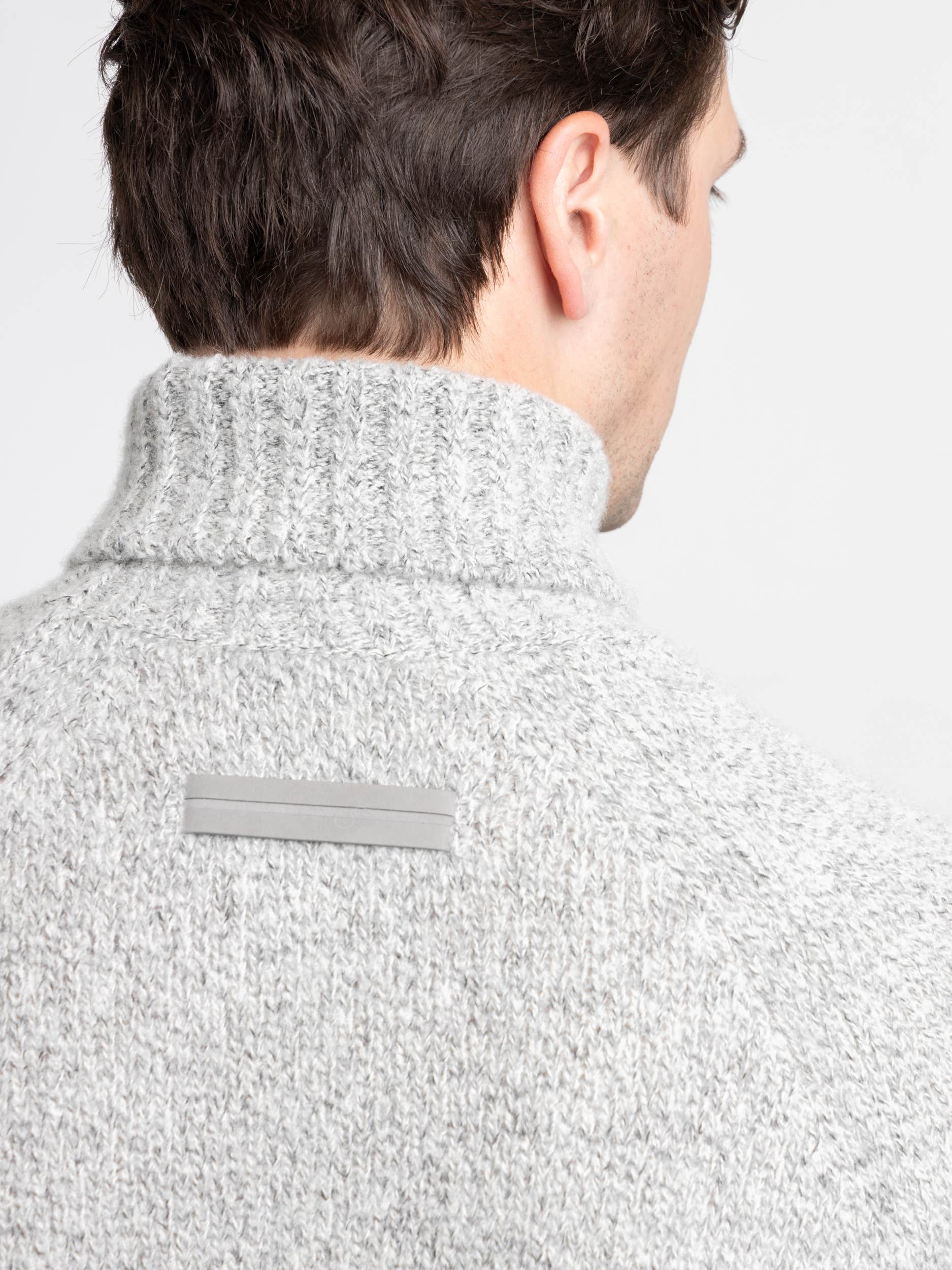 Light Grey Cashmere Rollneck Knit