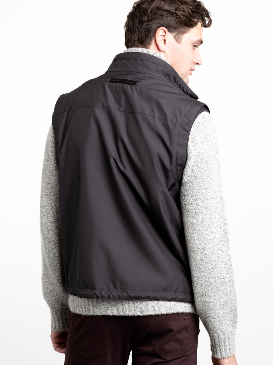 Nylon Black and Grey Reversible Vest – The Helm Clothing