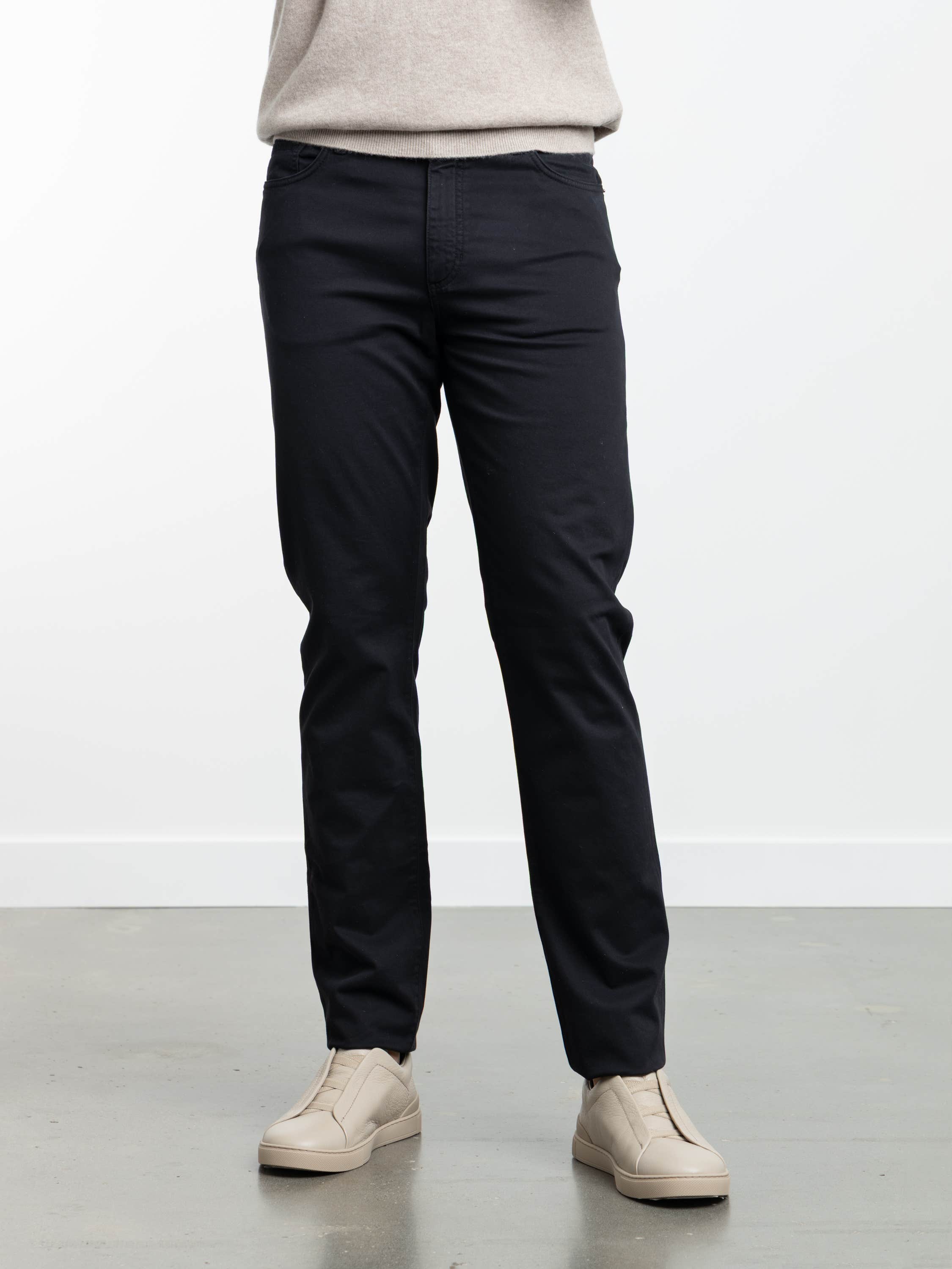 Navy Blue Stretch Roccia Jeans