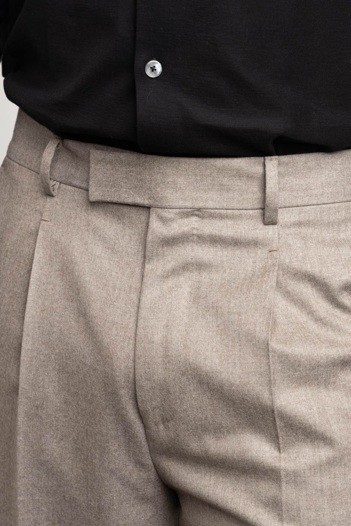 ZEGNA Oatmeal Flannel Pants