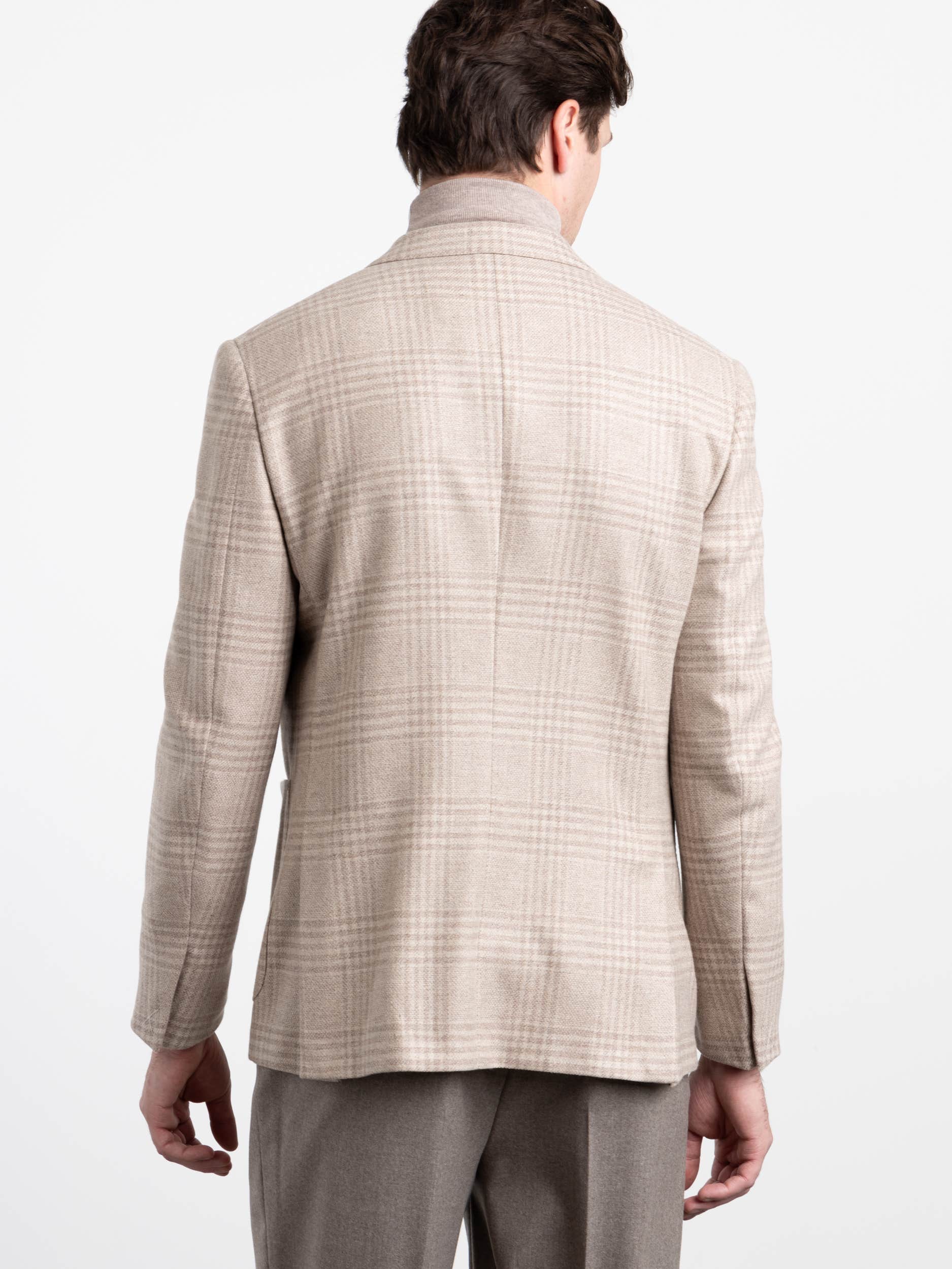 Oatmeal Plaid Sport Jacket