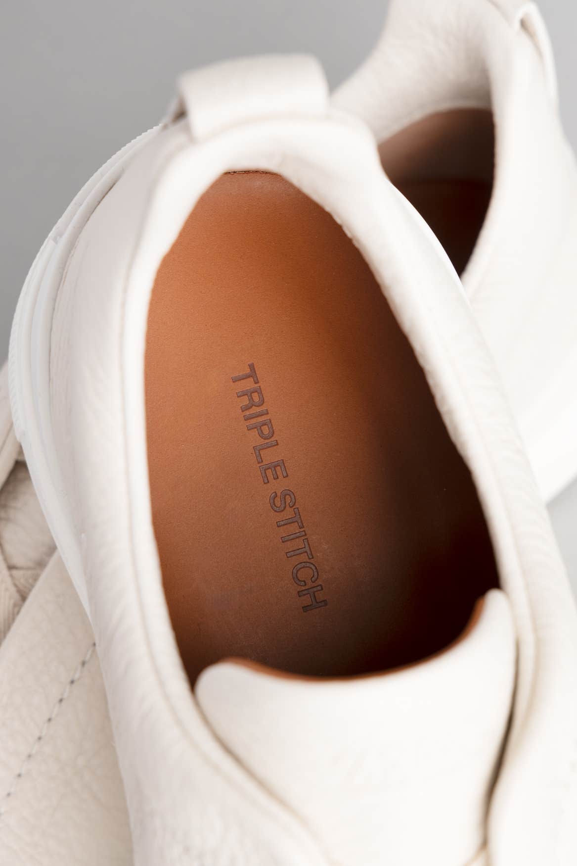 White Deerskin Triple Stitch™ Sneakers