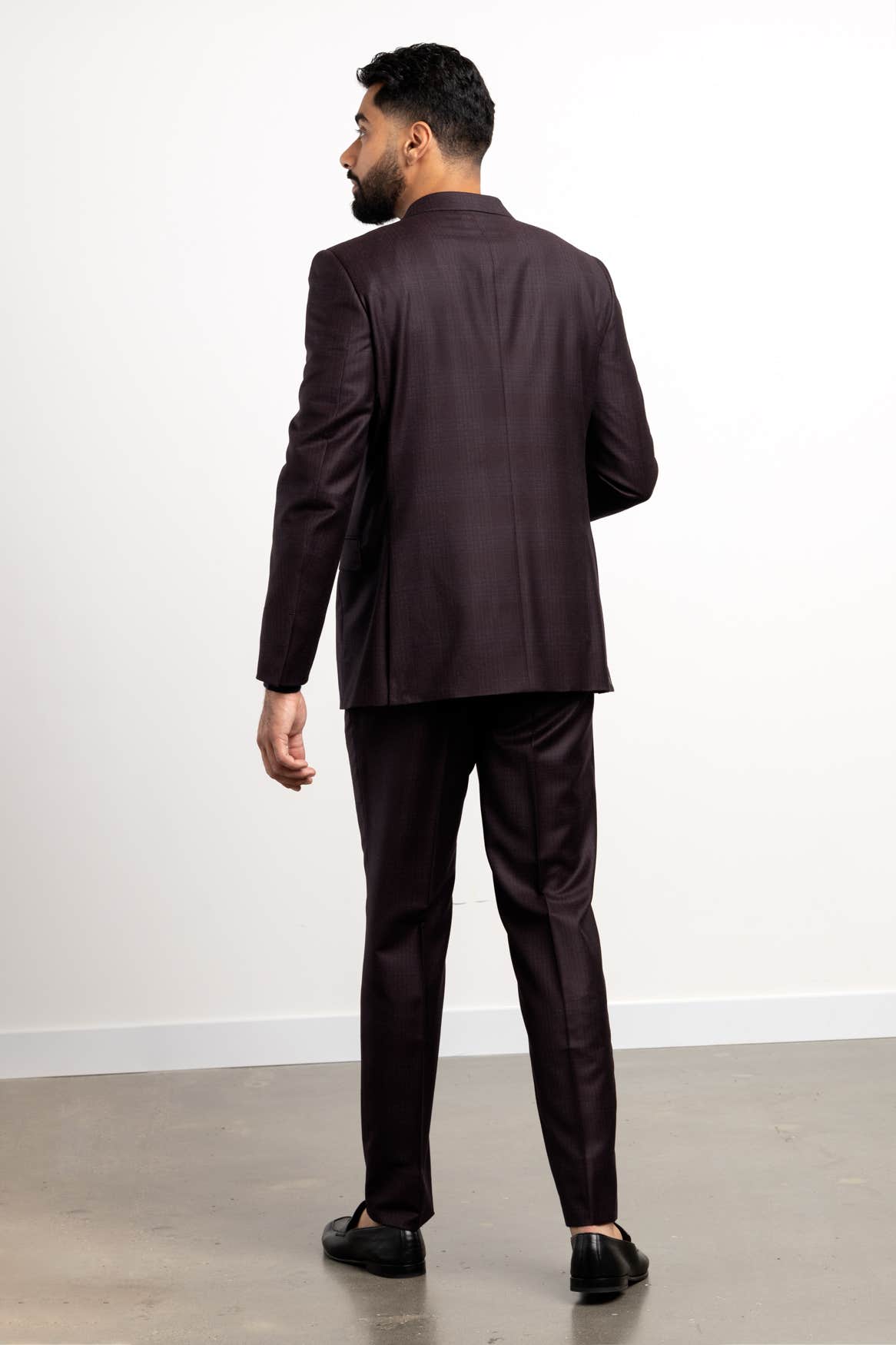 Trofeo Wool Burgundy Suit