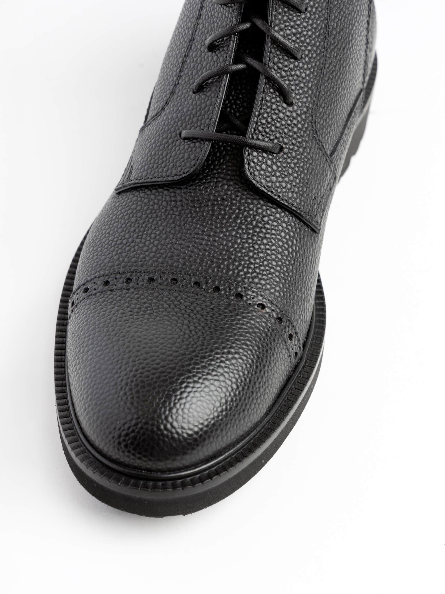 Black Leather Aosta Boots