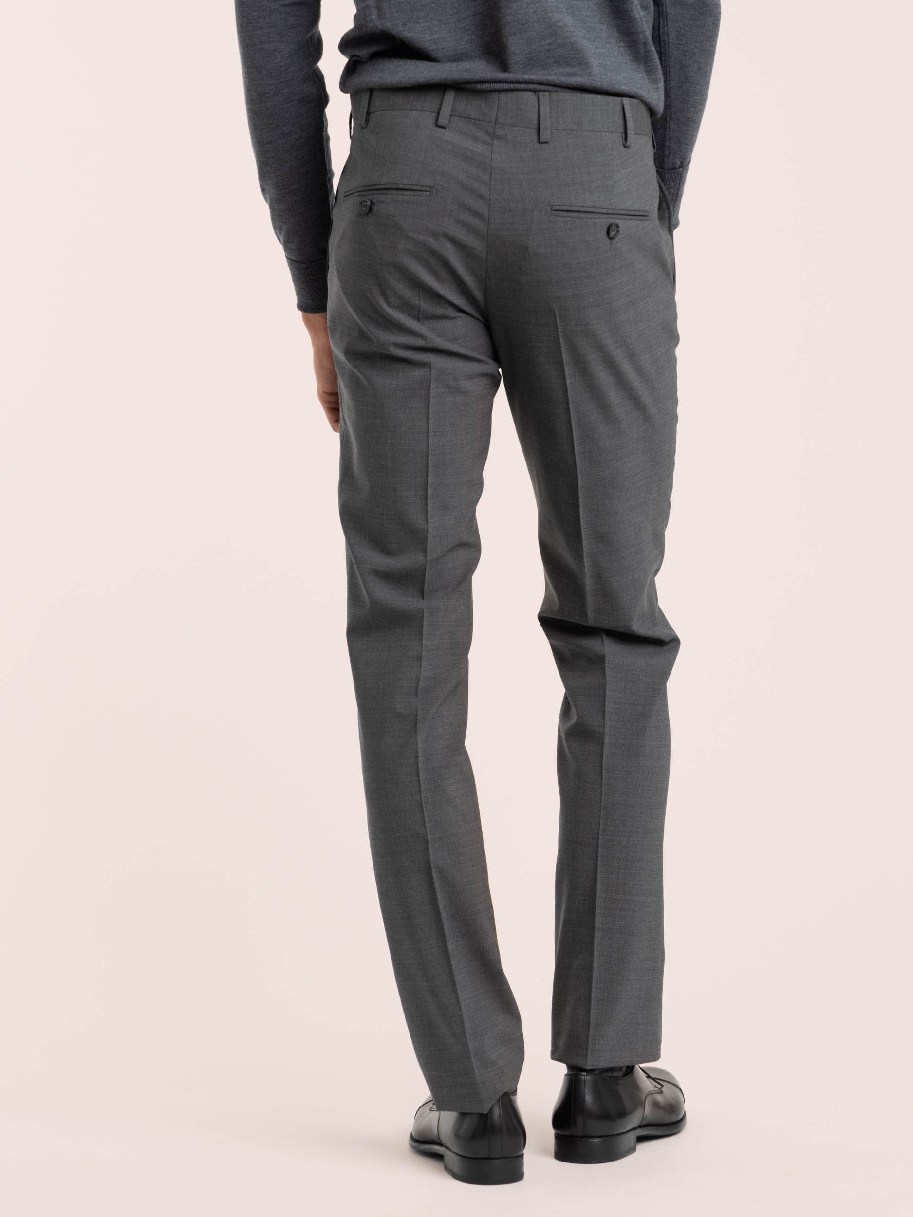 Grey Wool Dress Pants