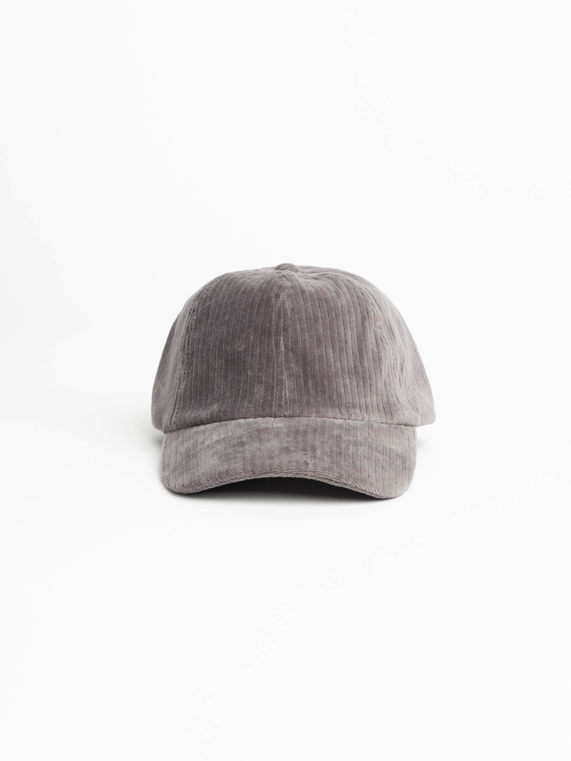 Charcoal Corduroy 'Oyster' Baseball Cap