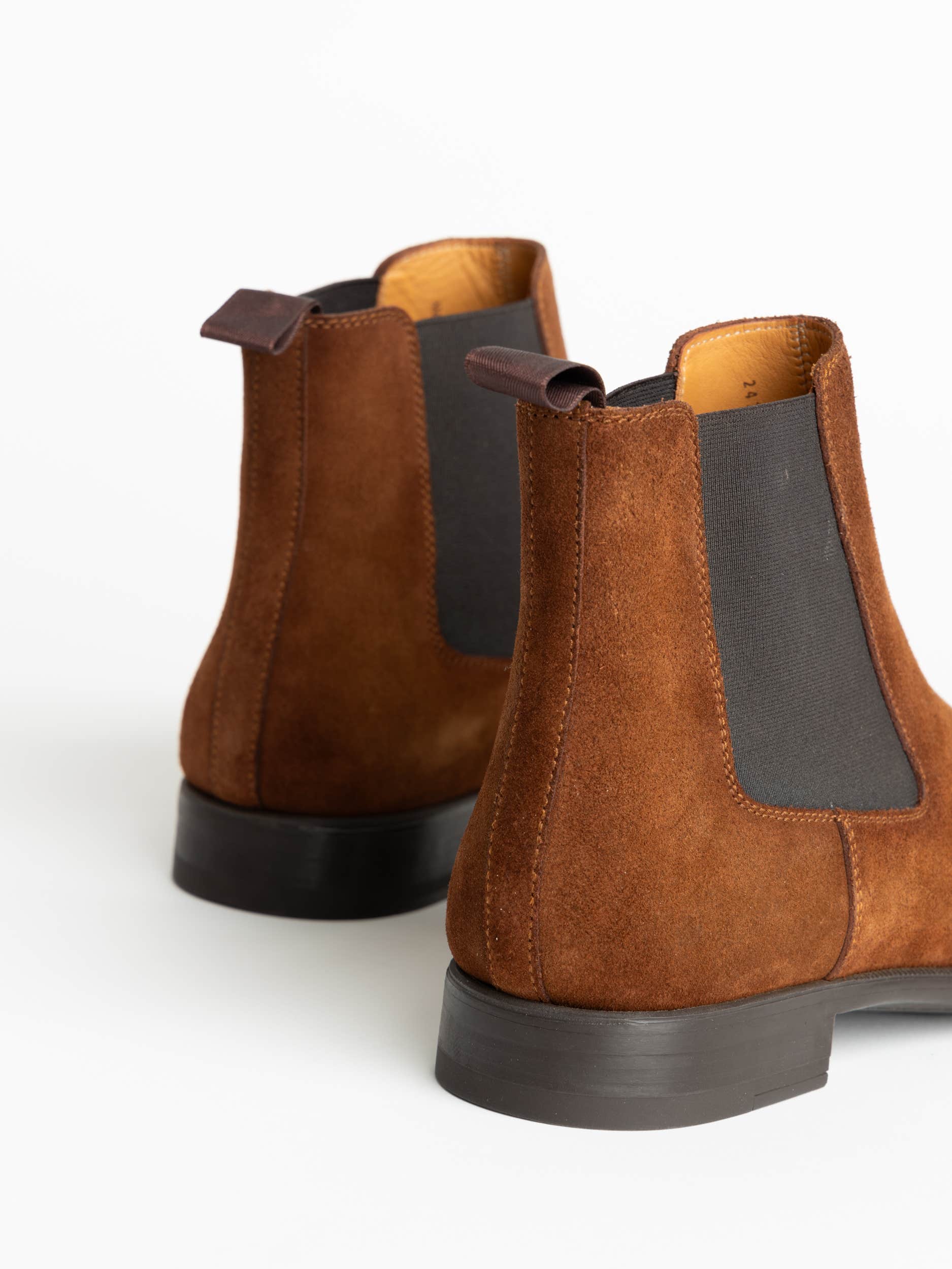 Dark Brown Suede Hanson Chelsea Boot