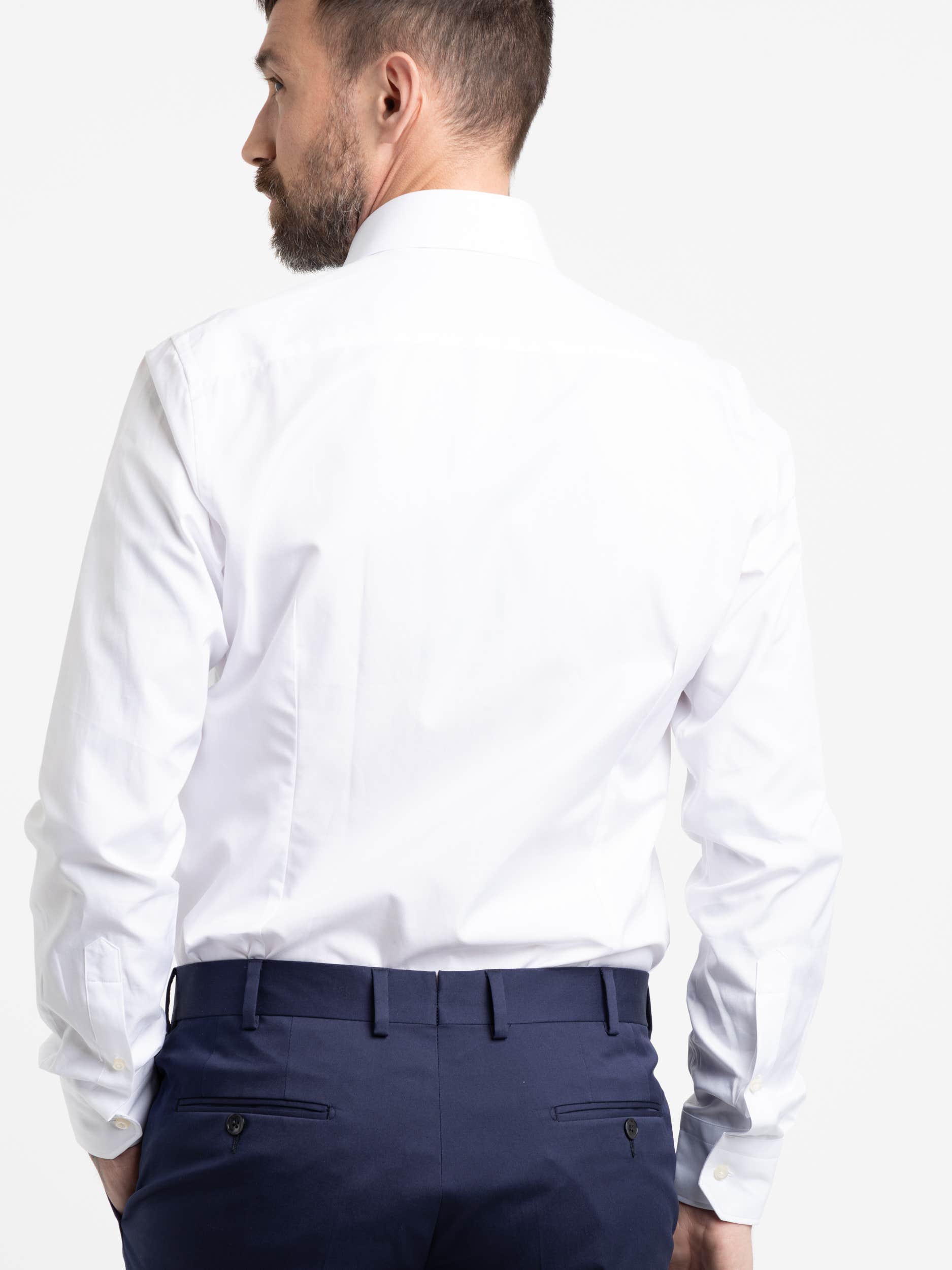 White Slim Fit Dress Shirt