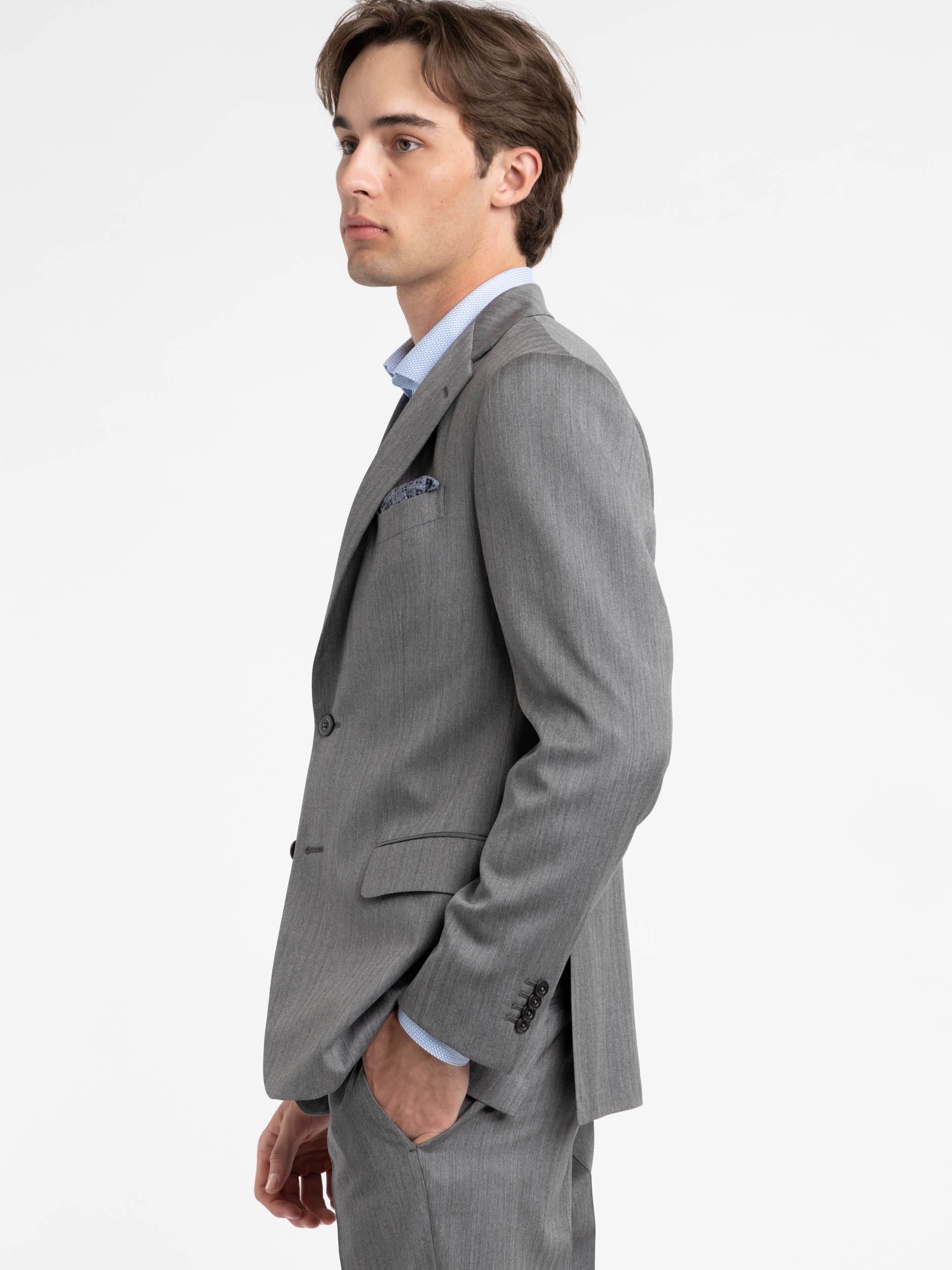 Grey Flannel Wool K-Suit