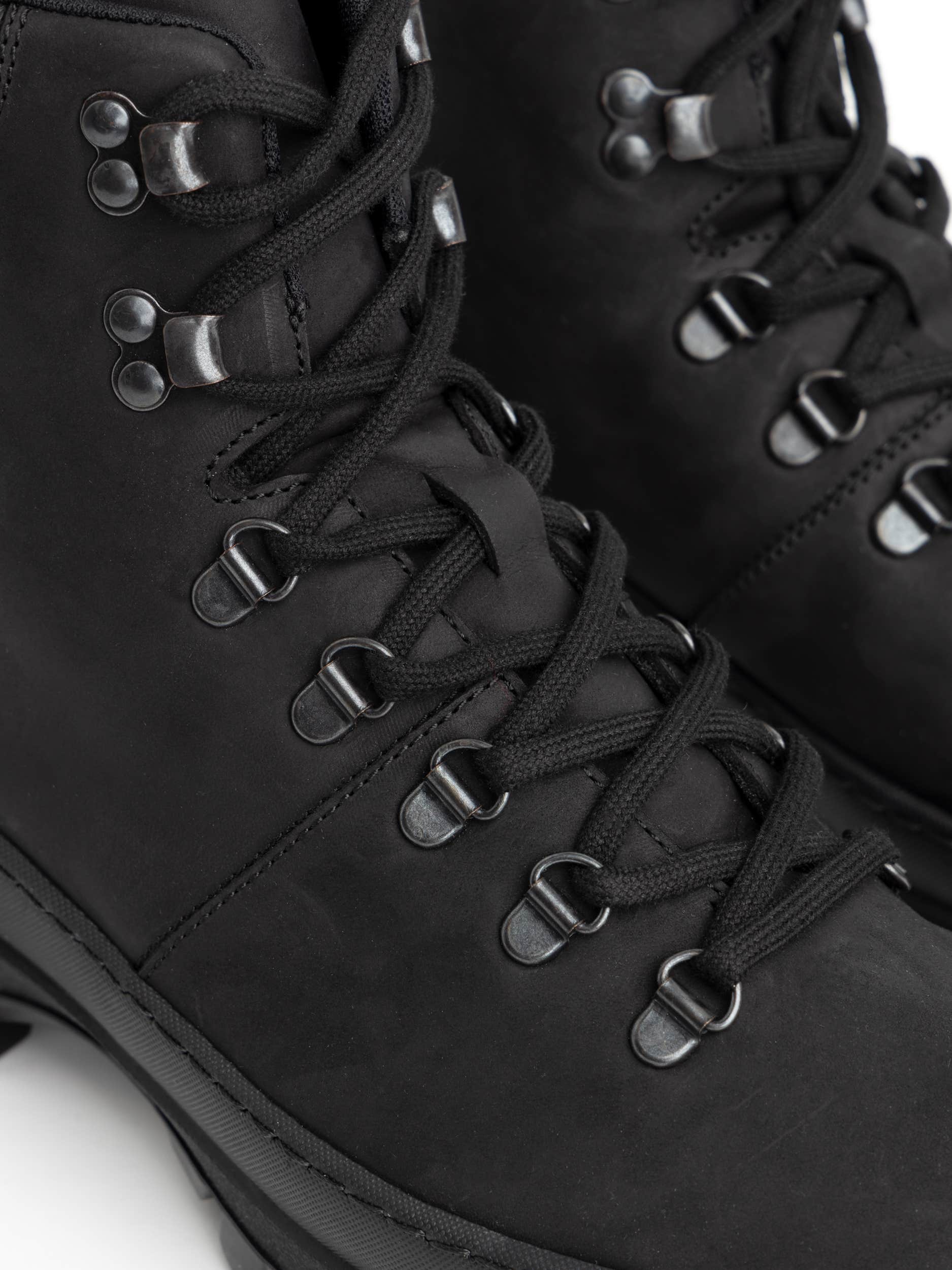 Black Suede Hiking Boots