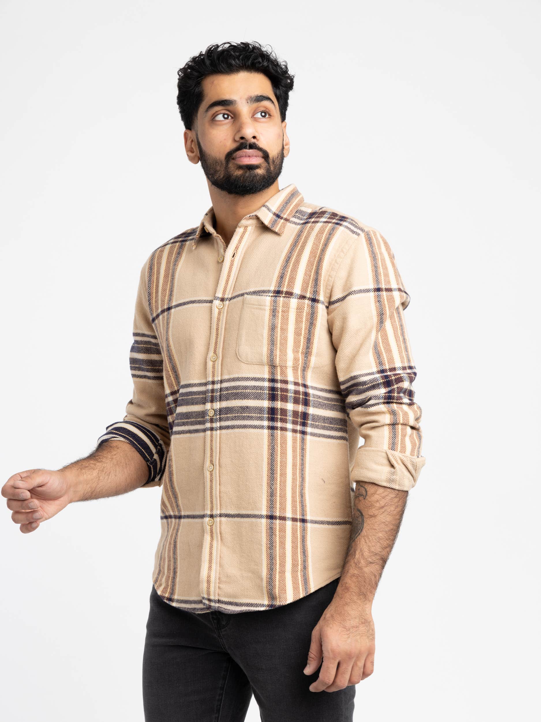 Hazelnut Check Shirt