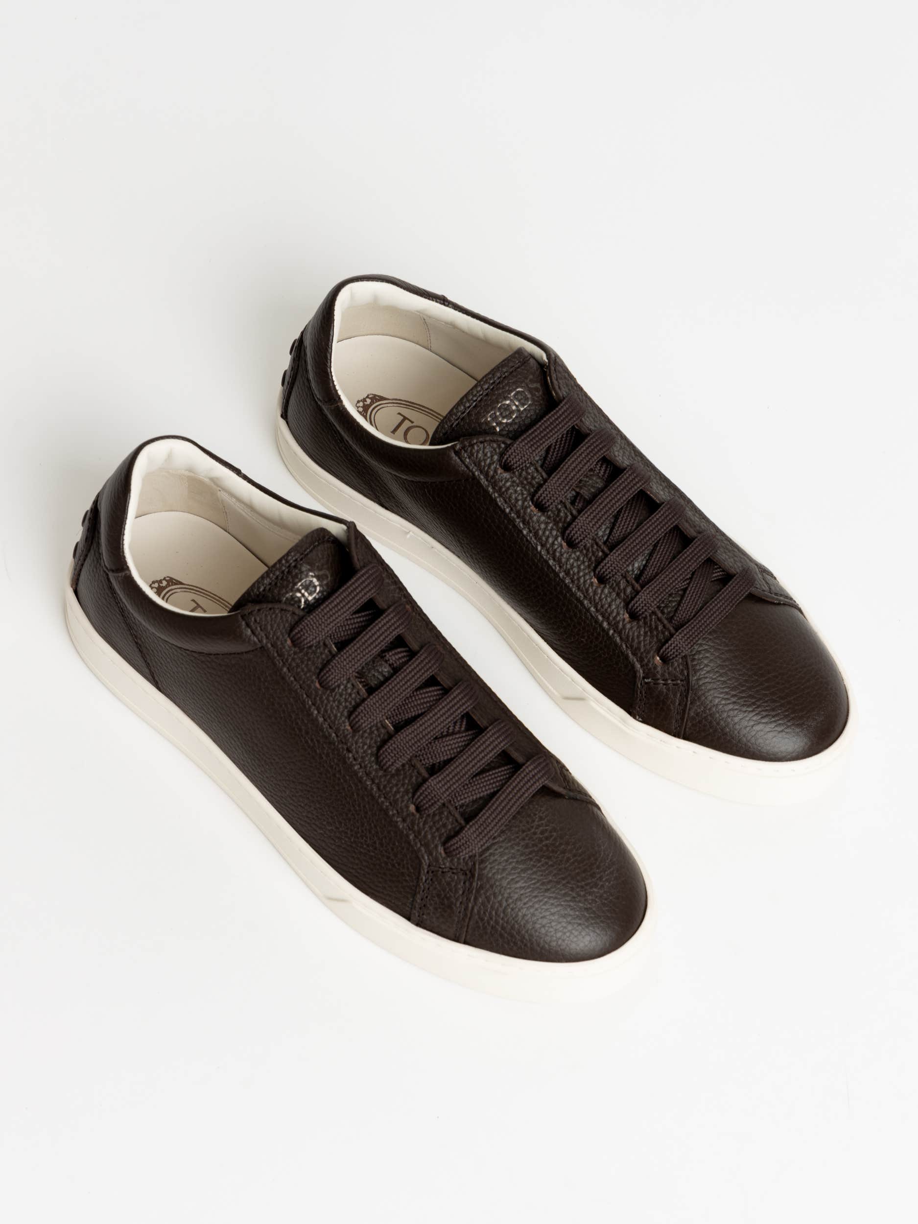 Brown Leather Sneakers