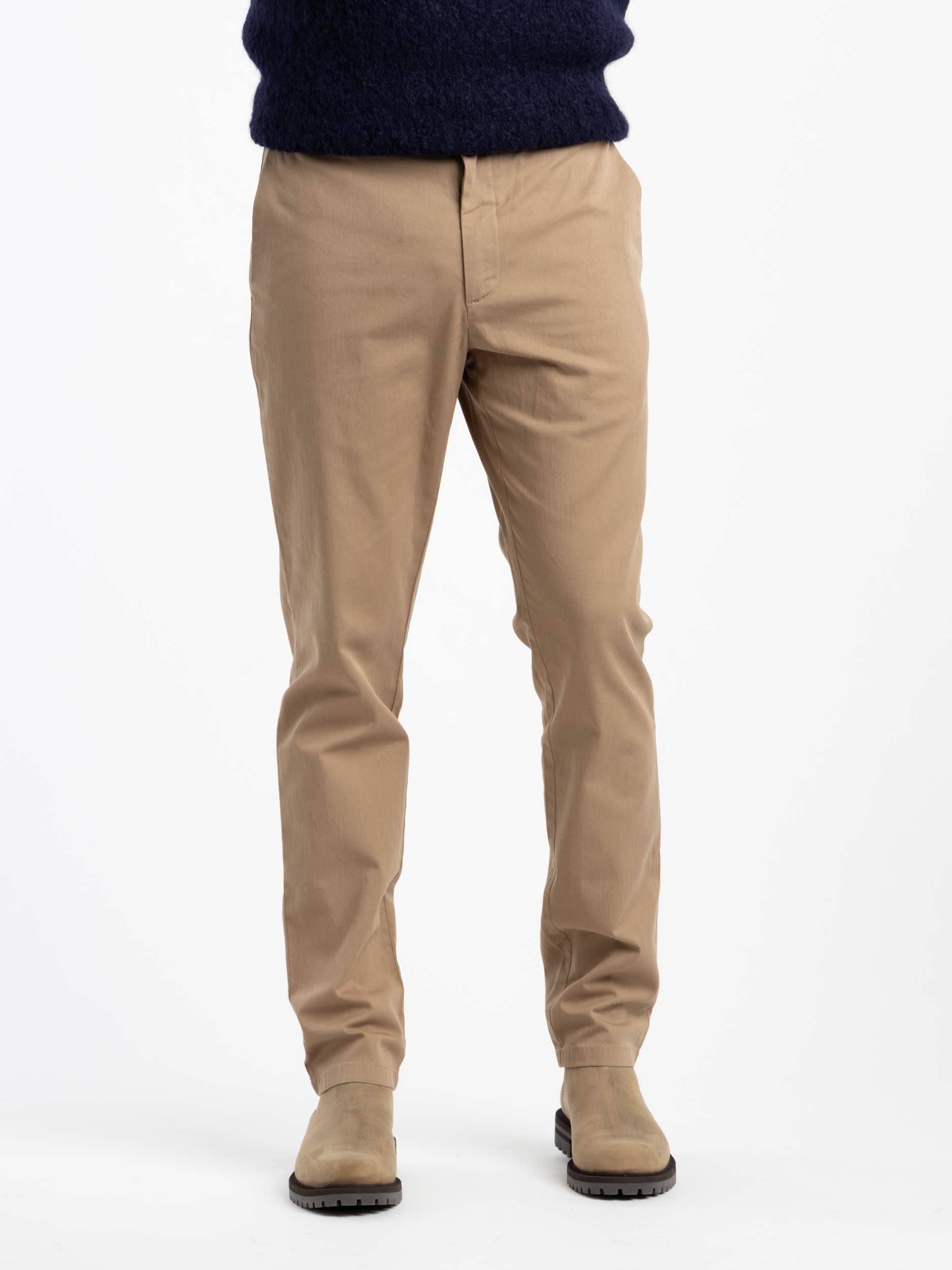 Khaki Ezra Light Stretch Trousers