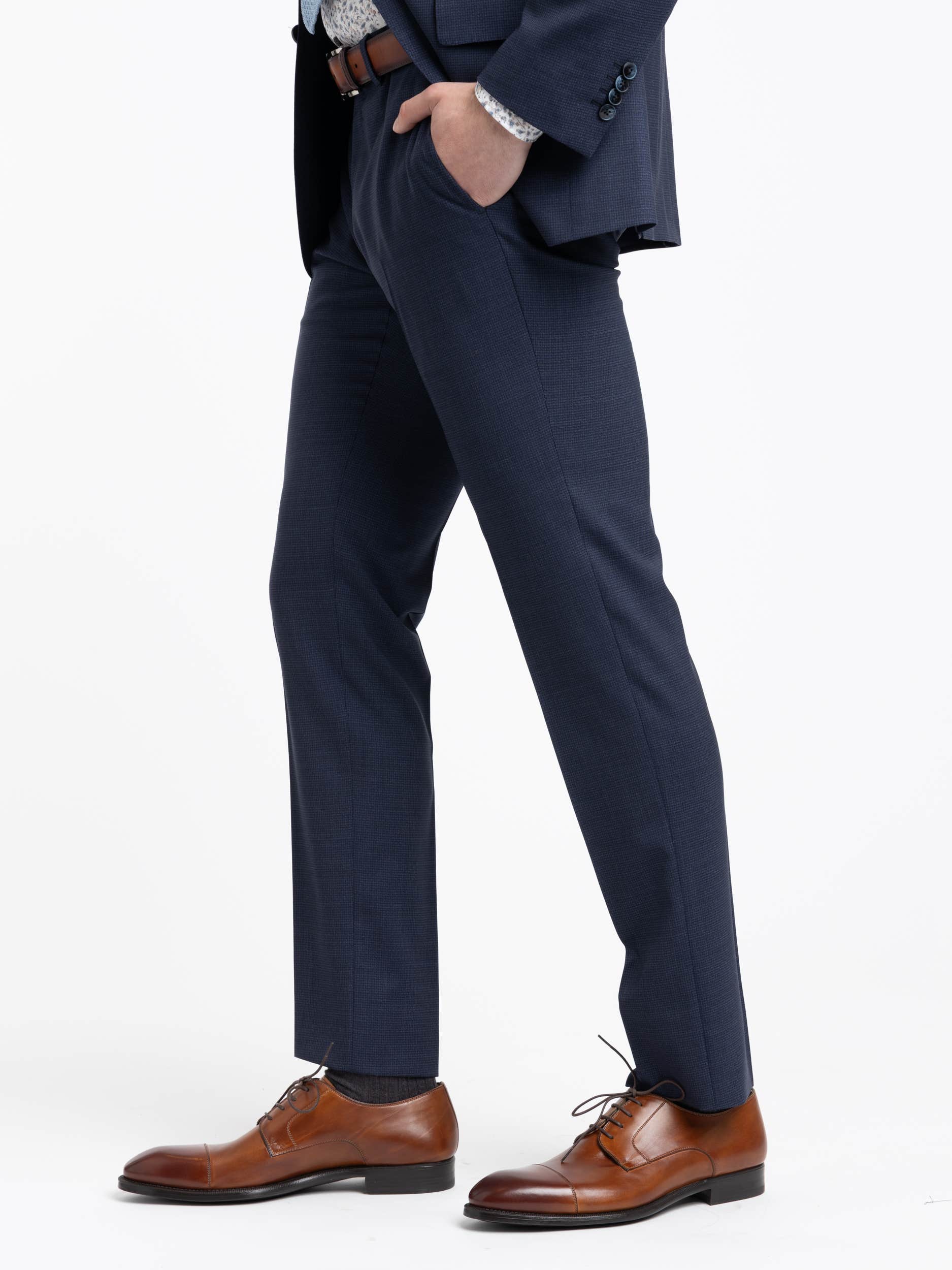 Navy Twill Wool Suit