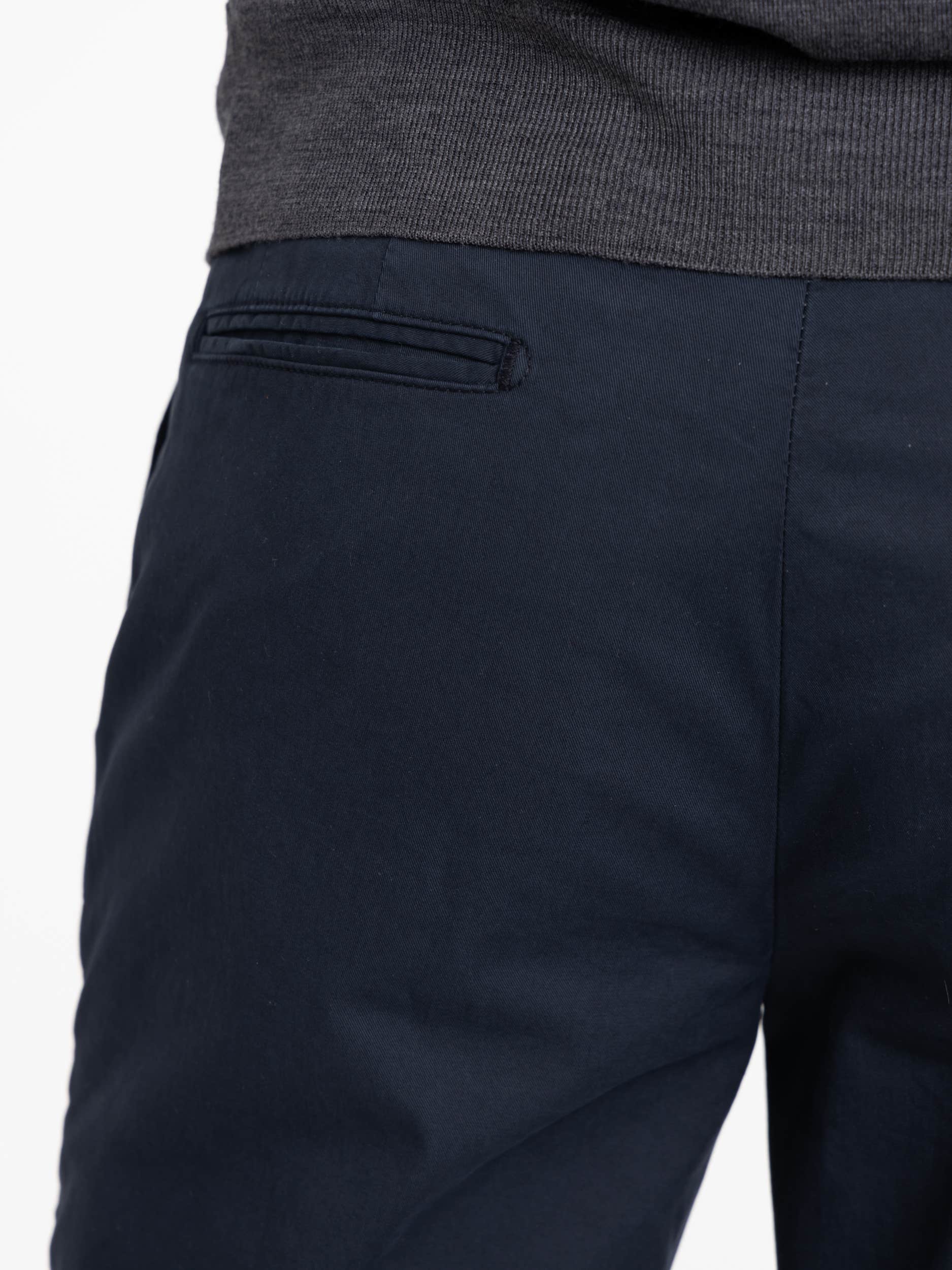 Navy Cotton Trousers