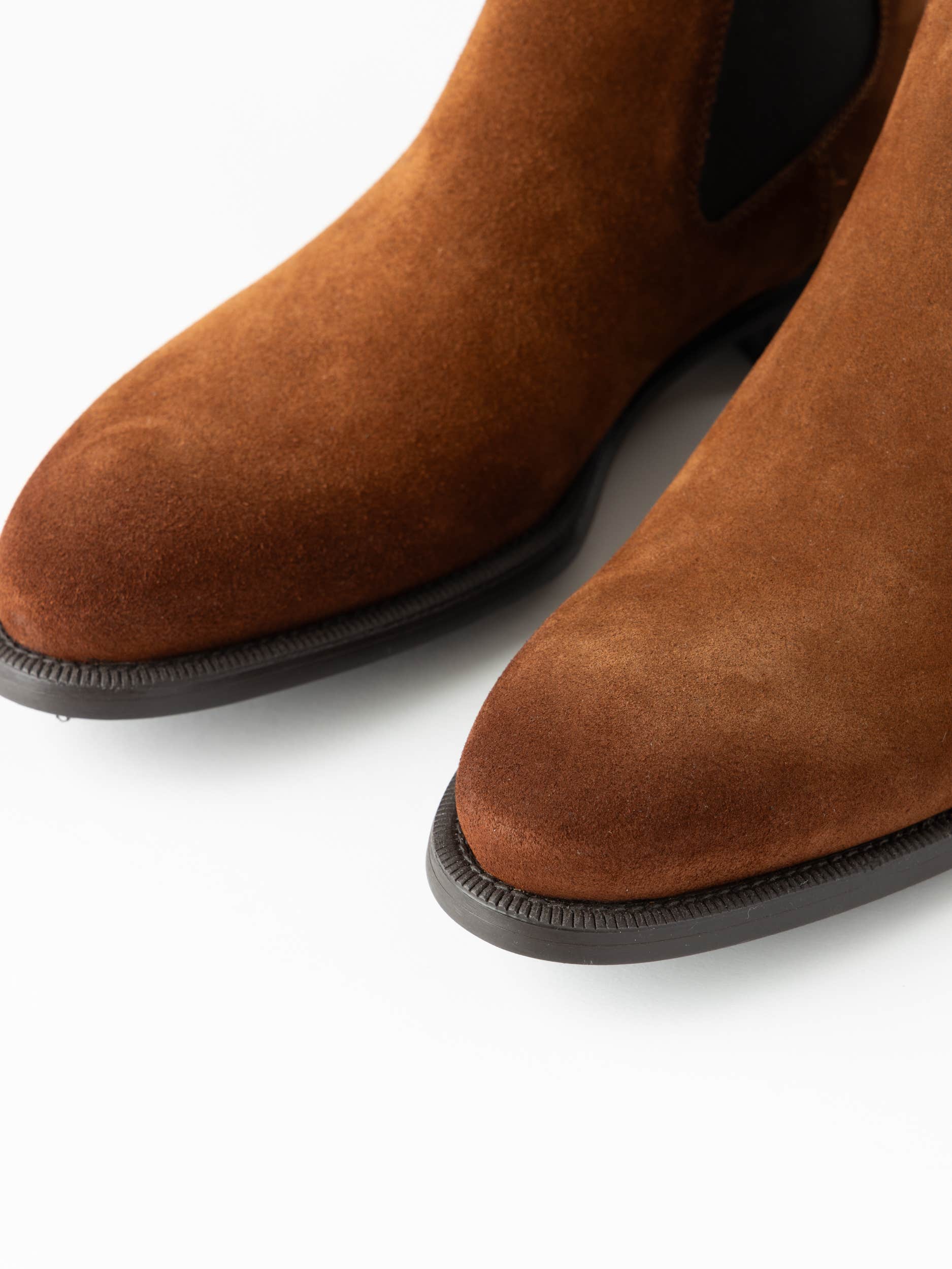 Dark Brown Suede Hanson Chelsea Boot