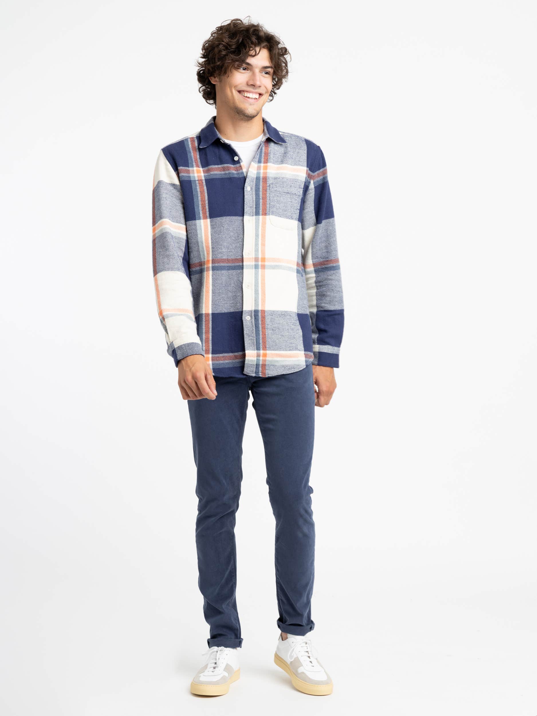 Tape Blue Check Flannel Shirt