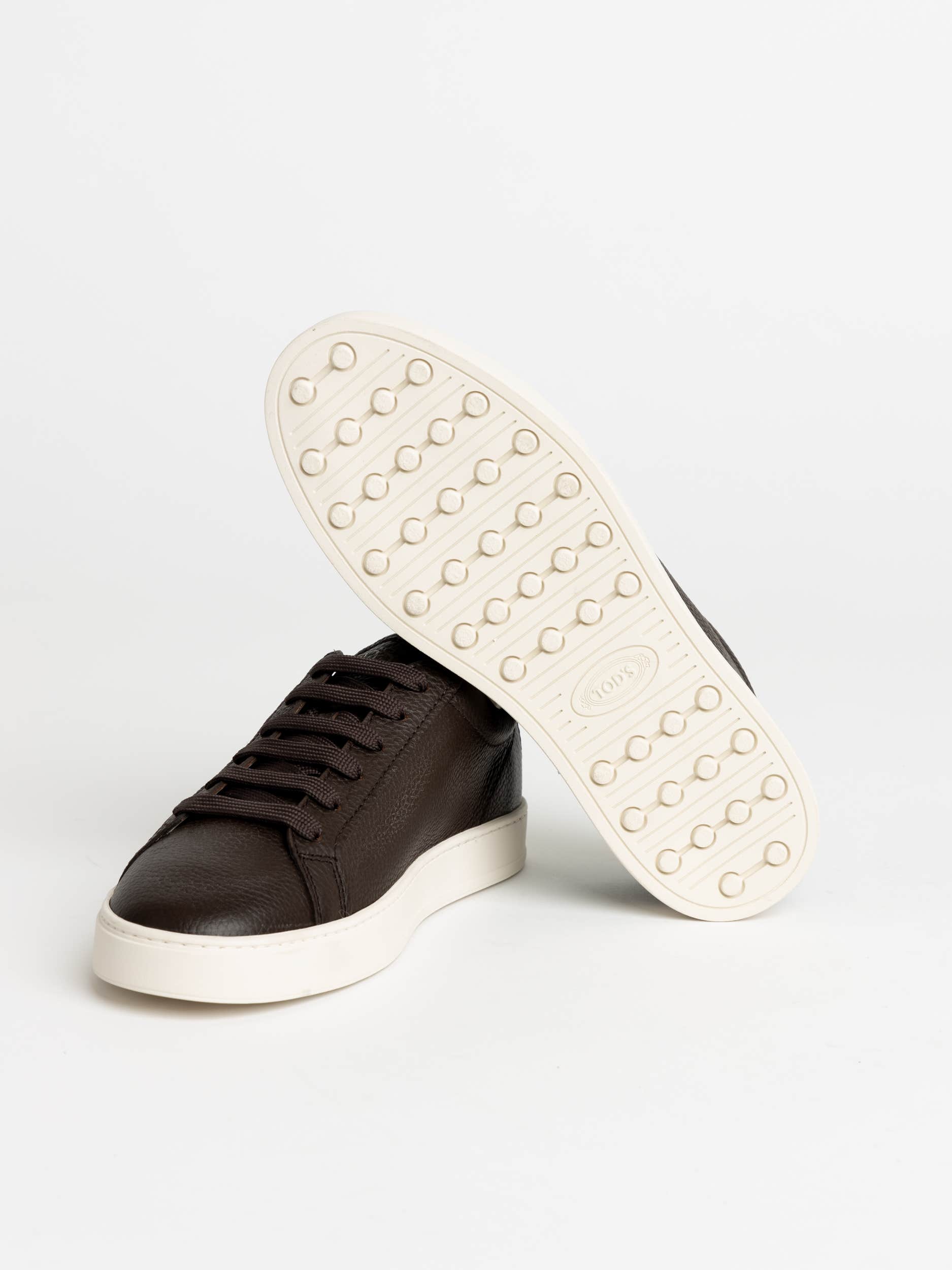 Brown Leather Sneakers