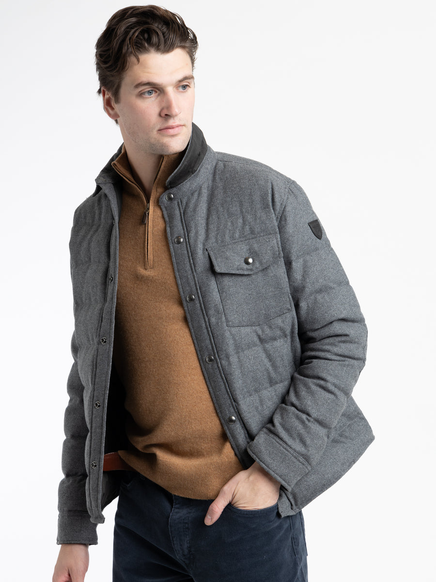 Quilted Wool-Blend Down Jacket – The Helm Clothing