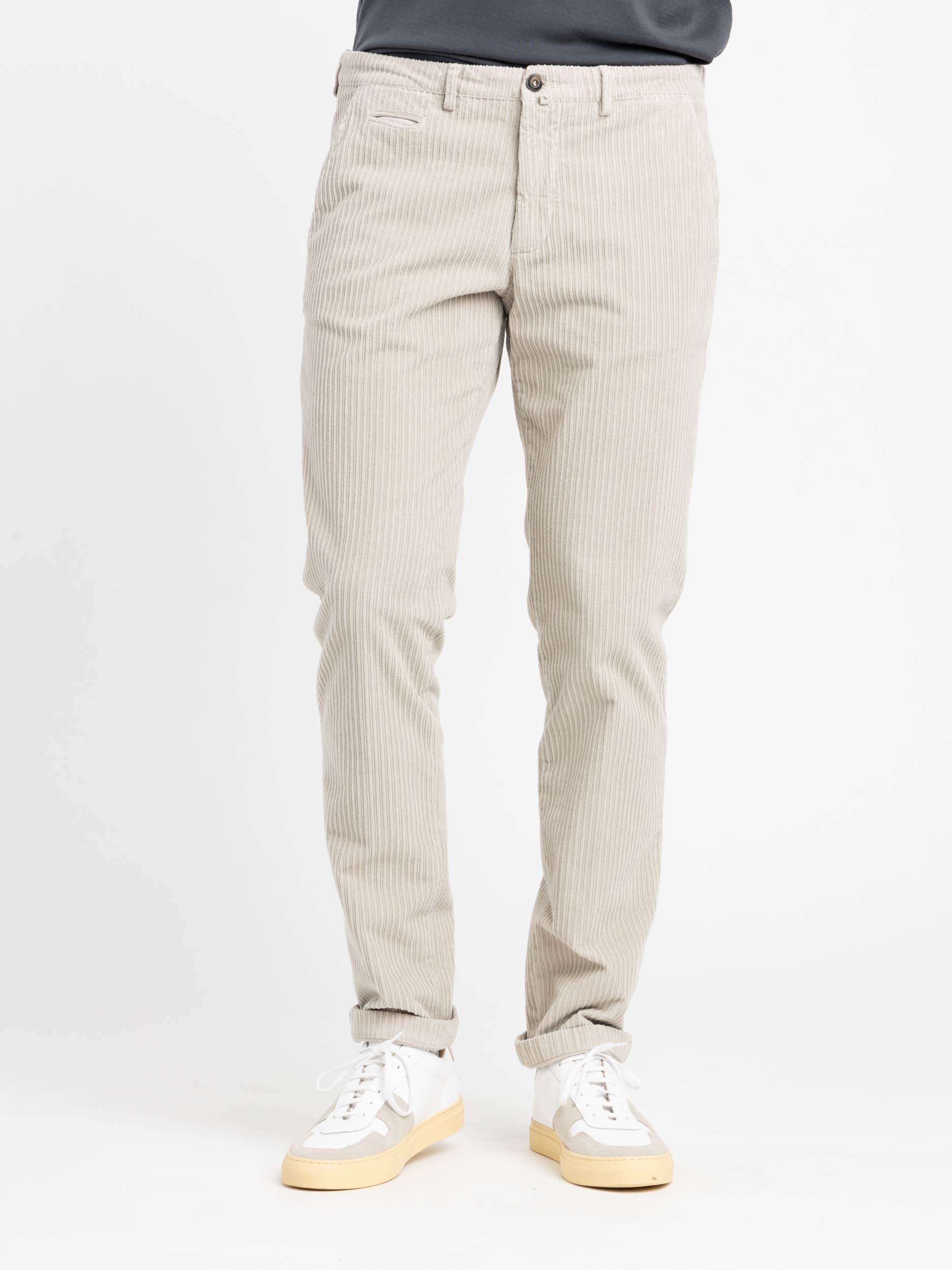 Tan America-Pocket Corduroy Trousers