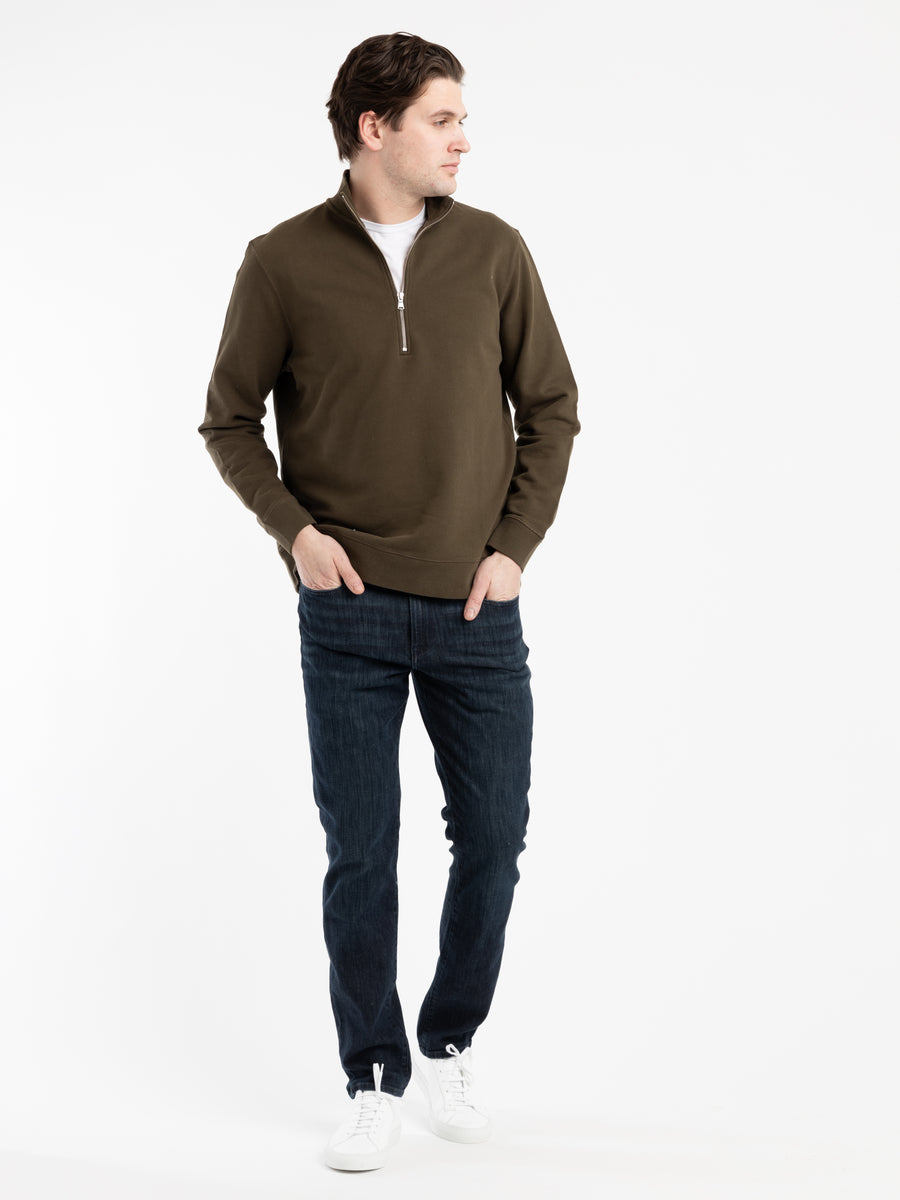 Half Zip Loopback Sweatshirt