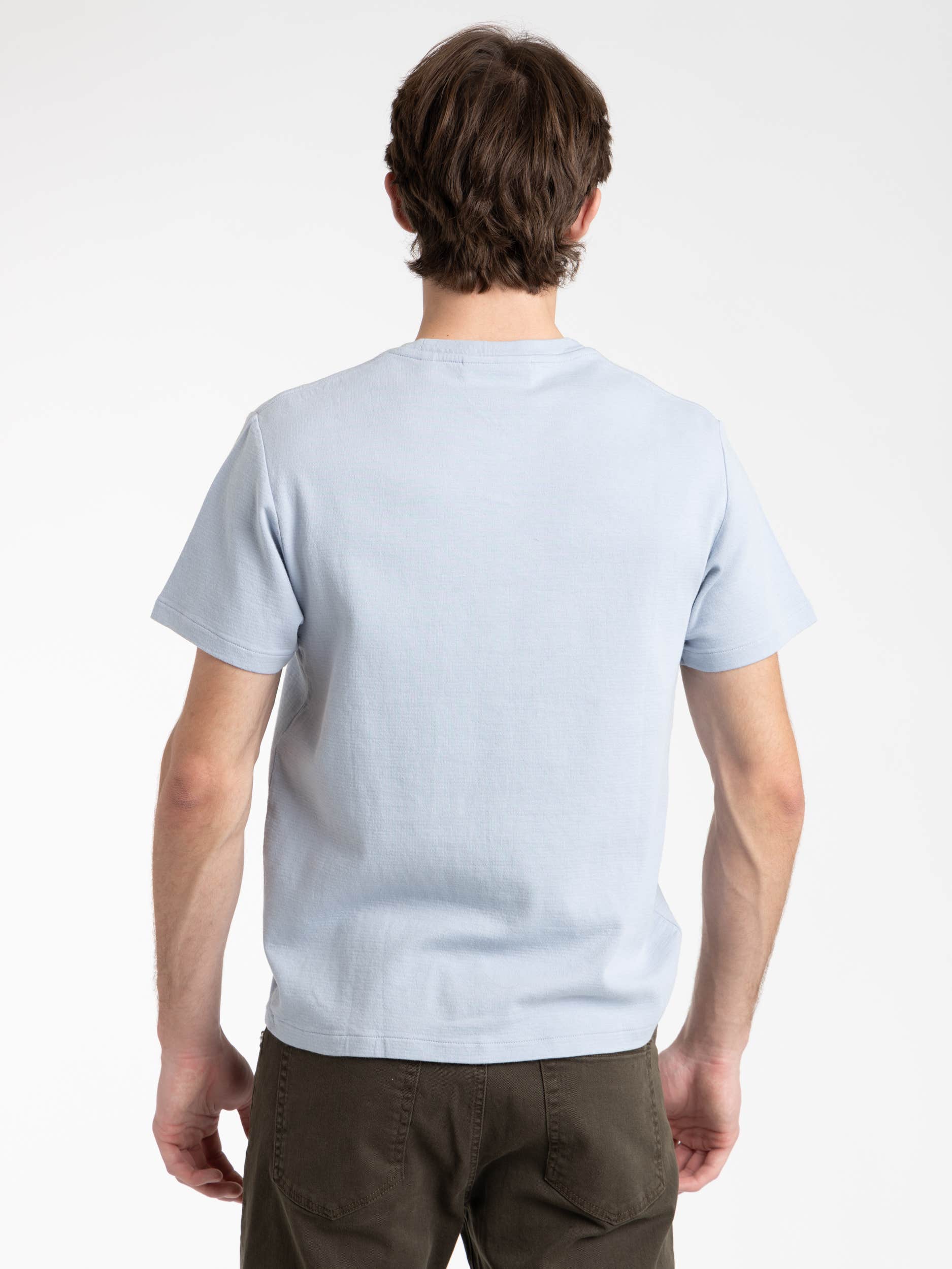 Duo Fold Tee in Soft Blue