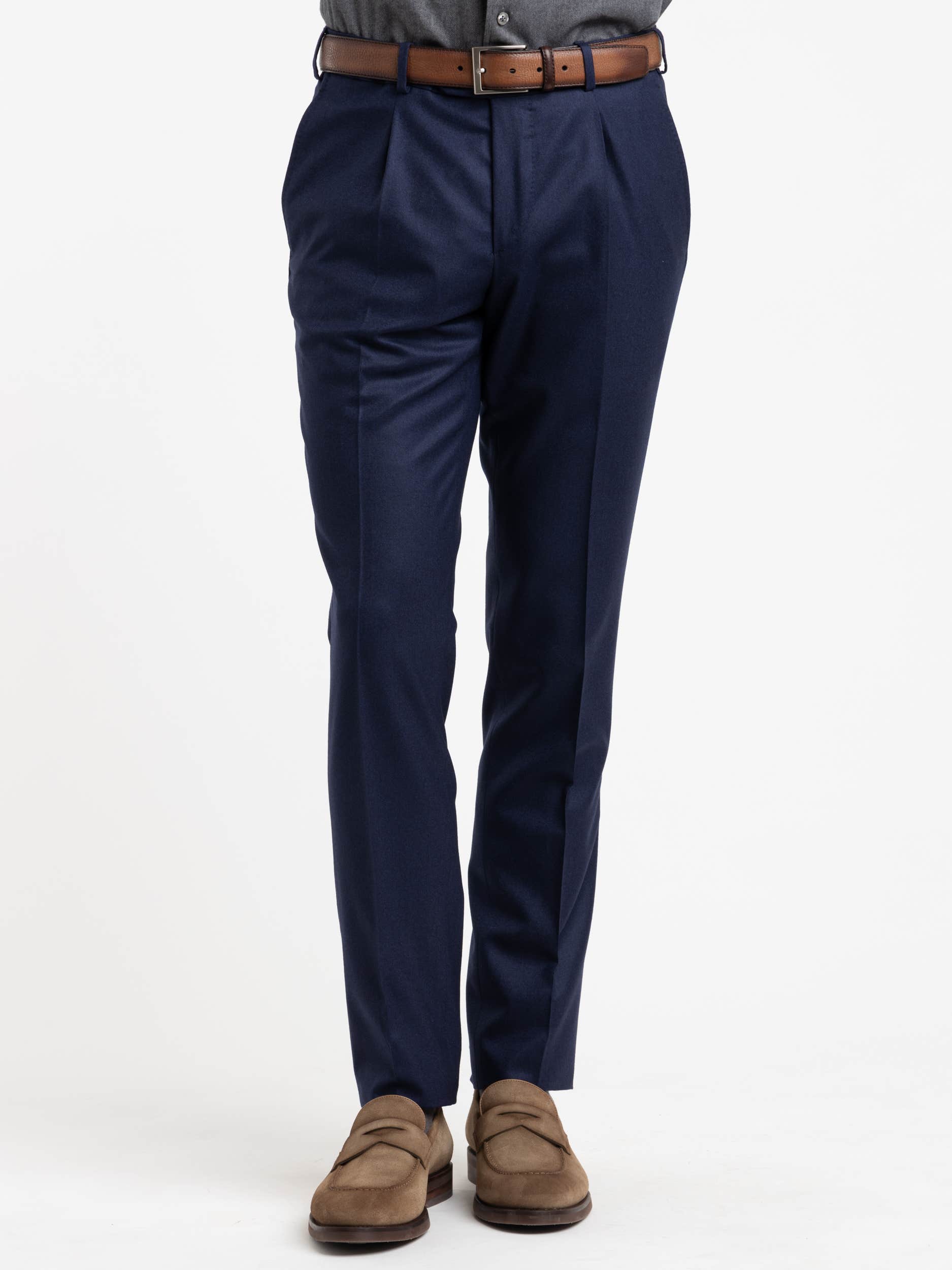 Navy Wool Dress Pants