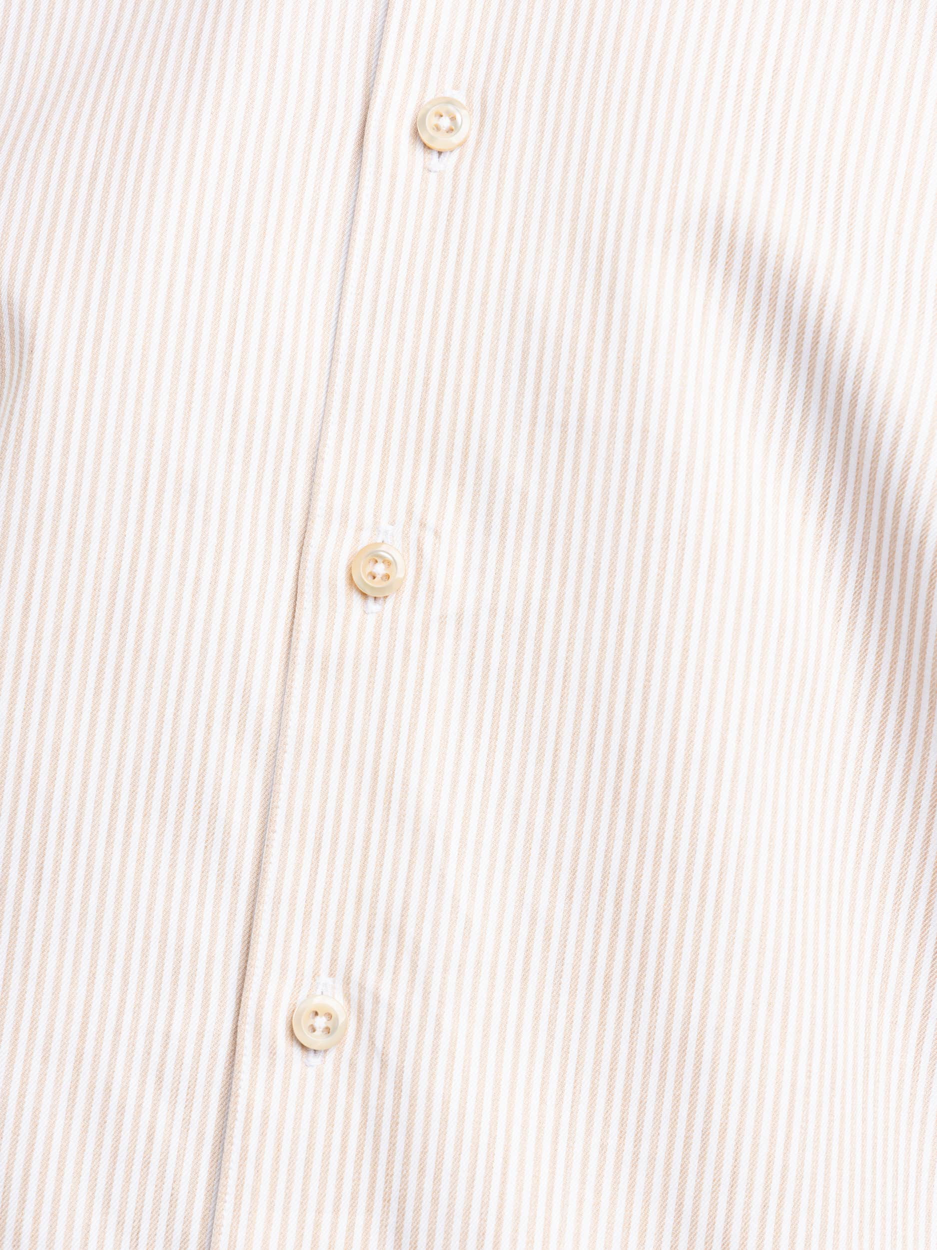 Brown Striped Slimline Shirt