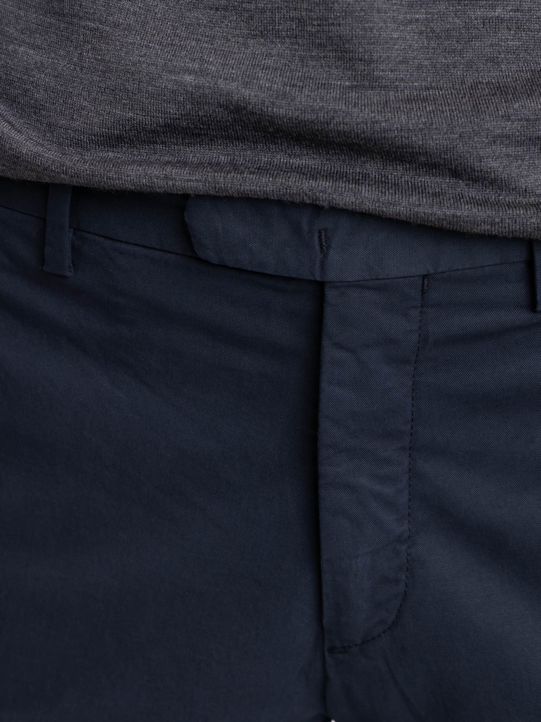 Navy Cotton Trousers