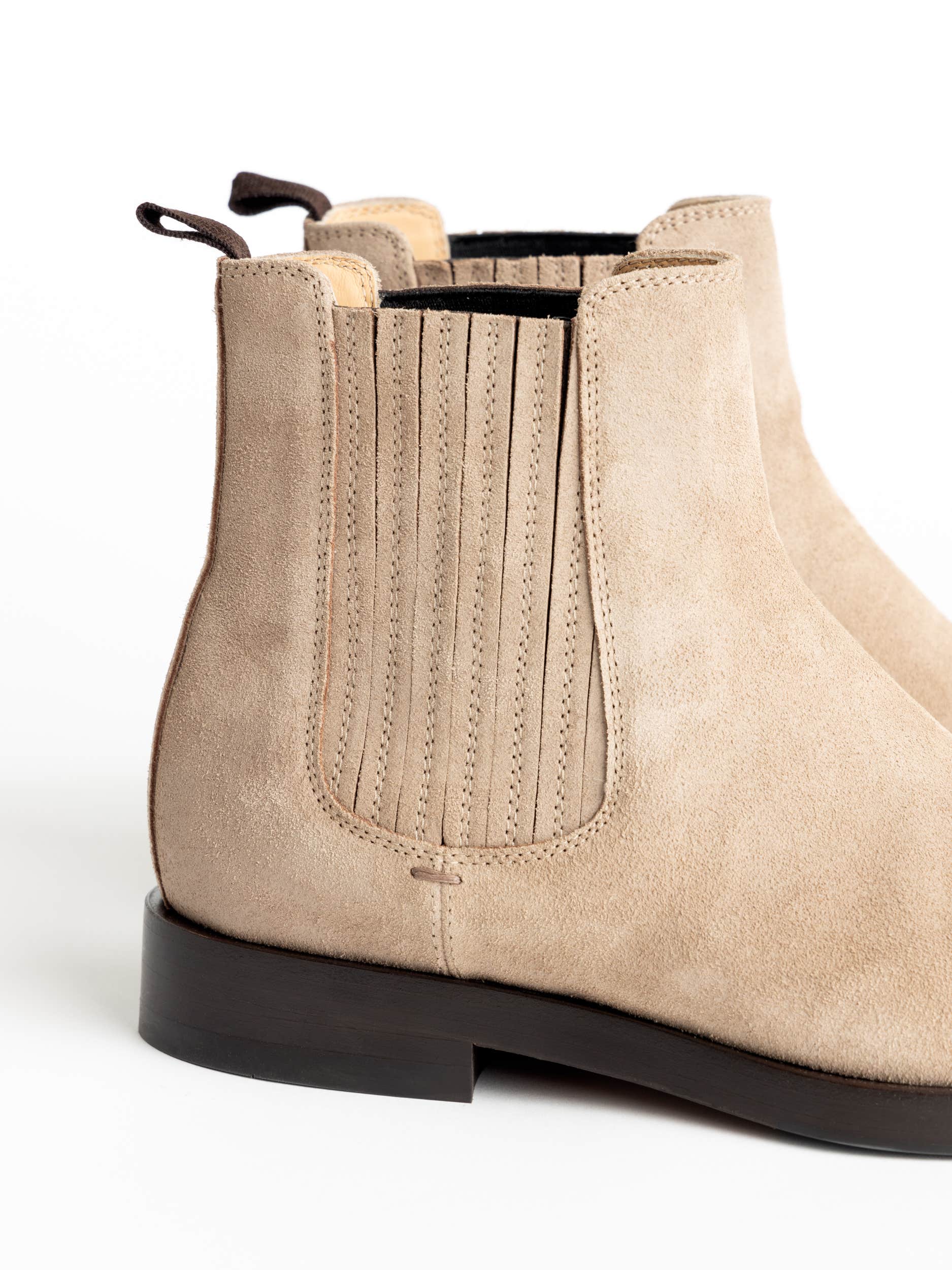 Oat Suede Chelsea Boots