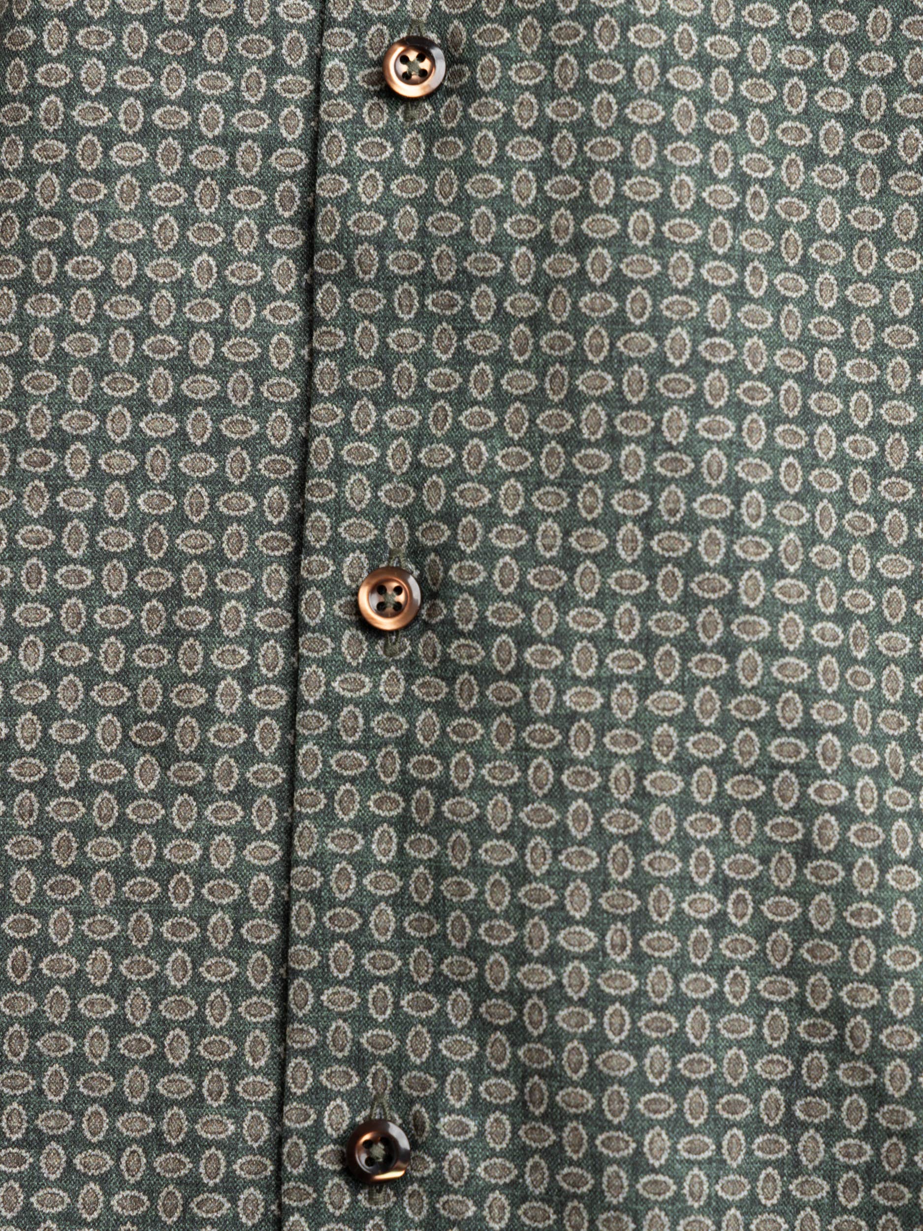 Green Pattern Slimline Shirt