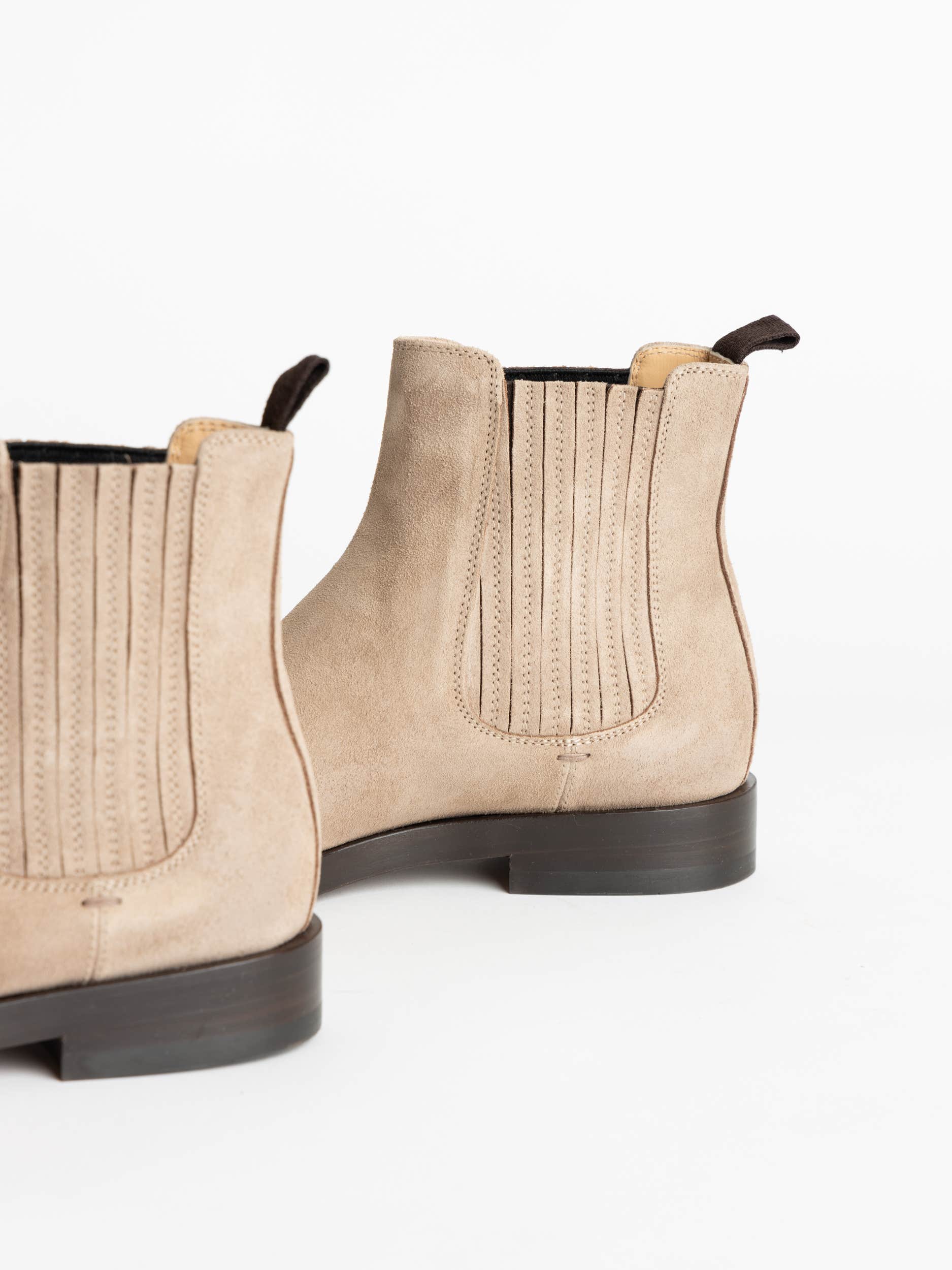 Oat Suede Chelsea Boots