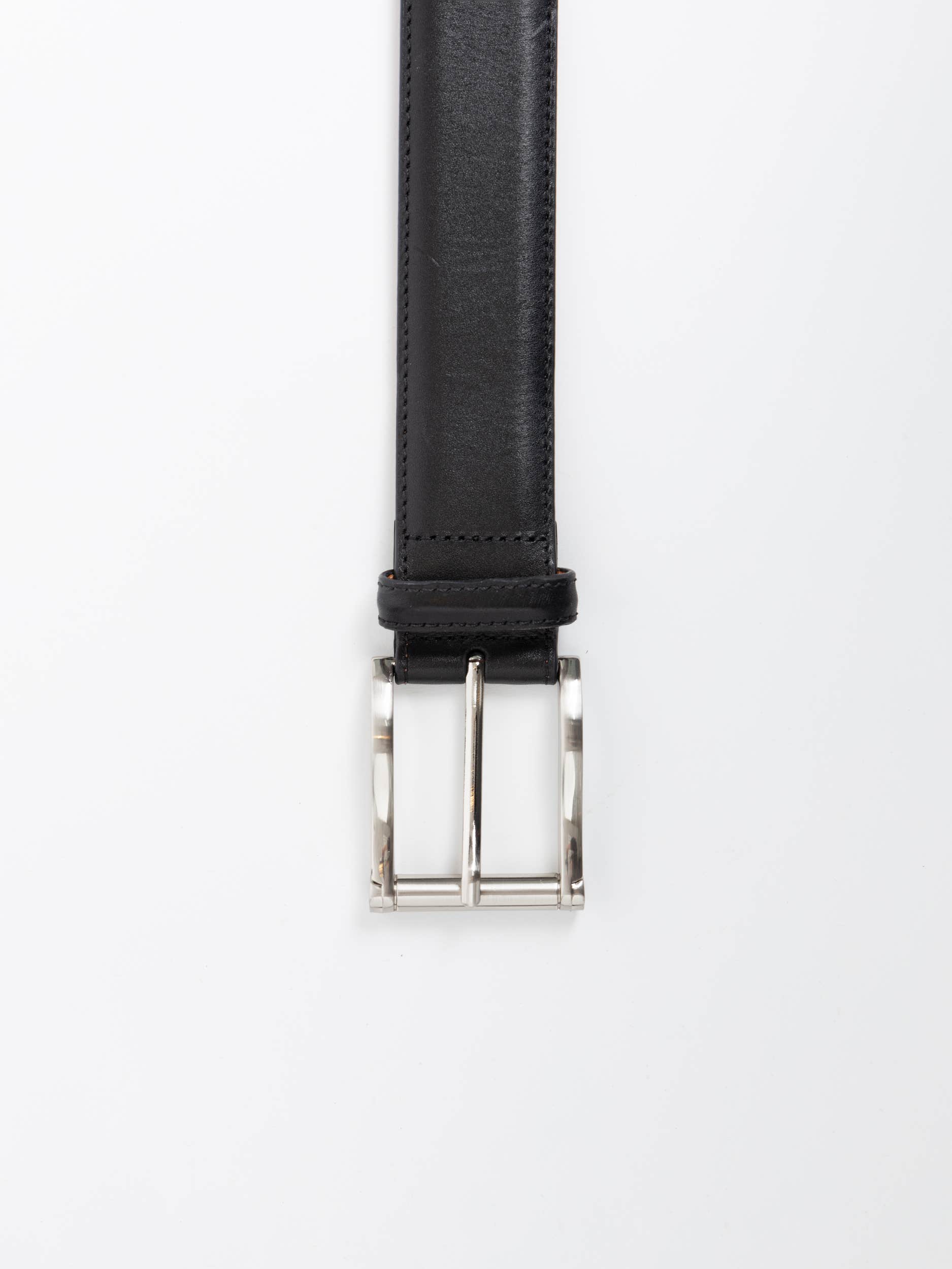 Black Carbon Leather Belt