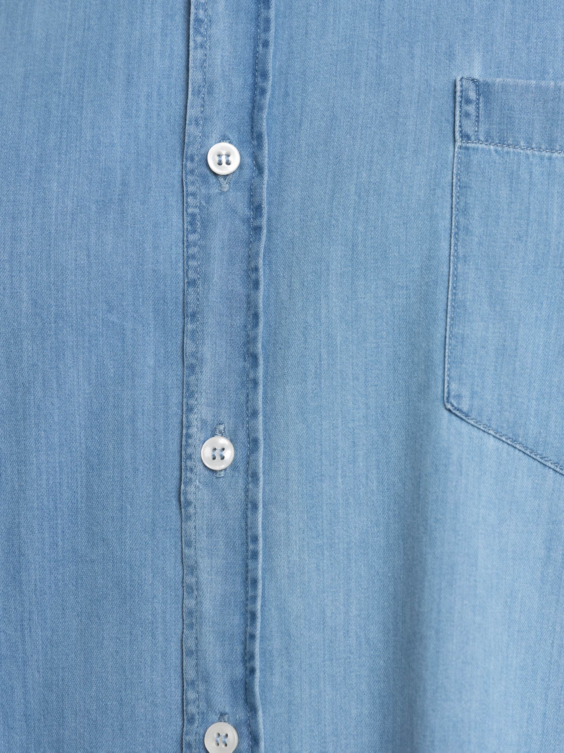 Azzurro Blue Denim Shirt