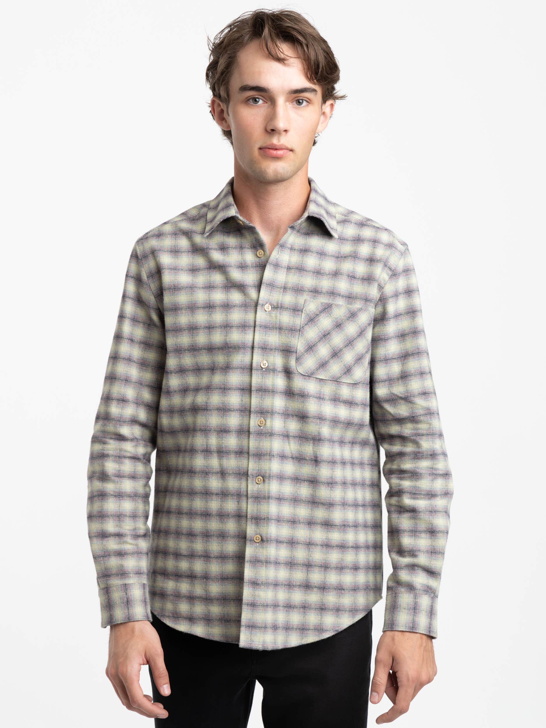 Illusion Green Check Shirt