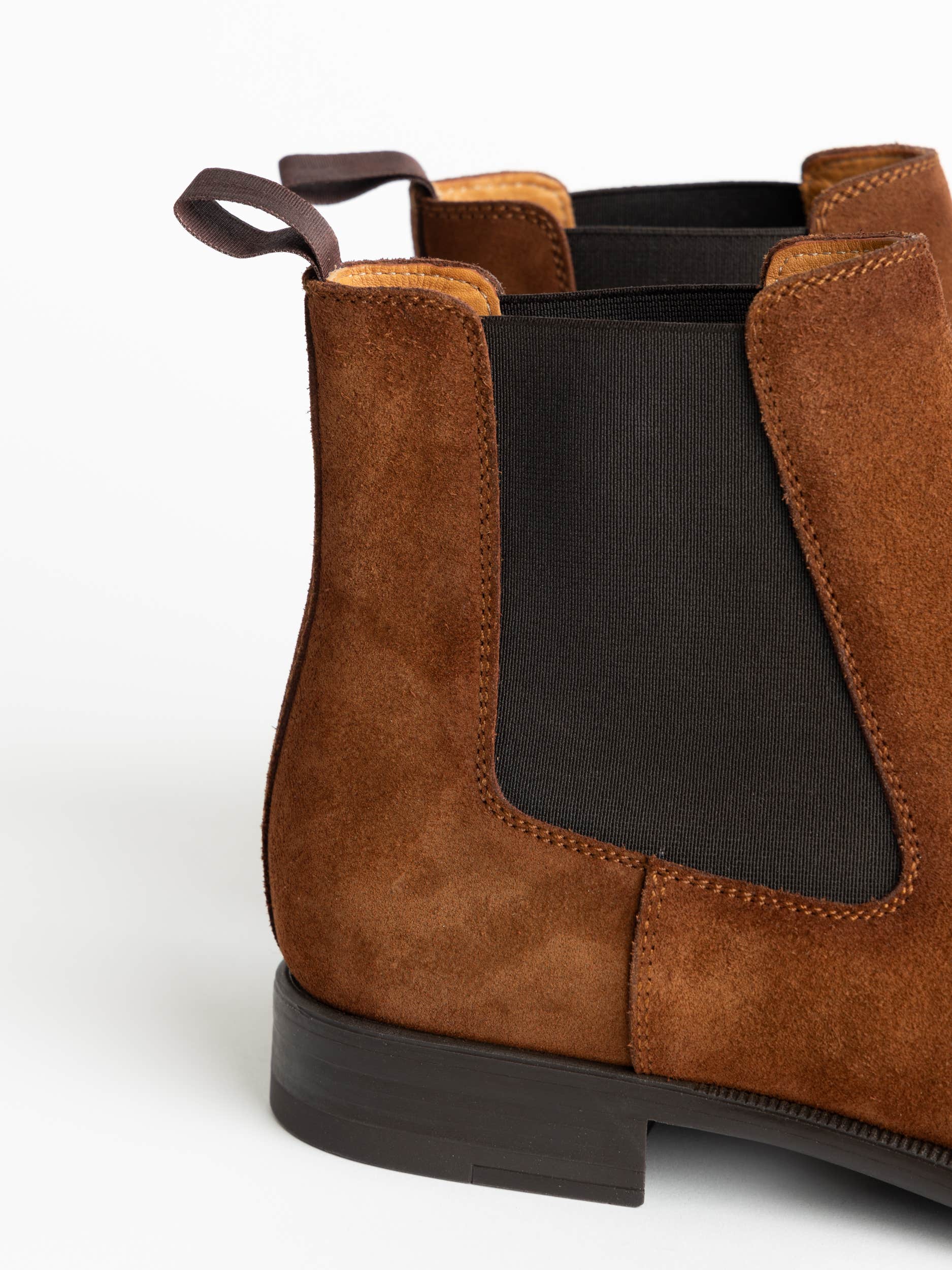 Dark Brown Suede Hanson Chelsea Boot