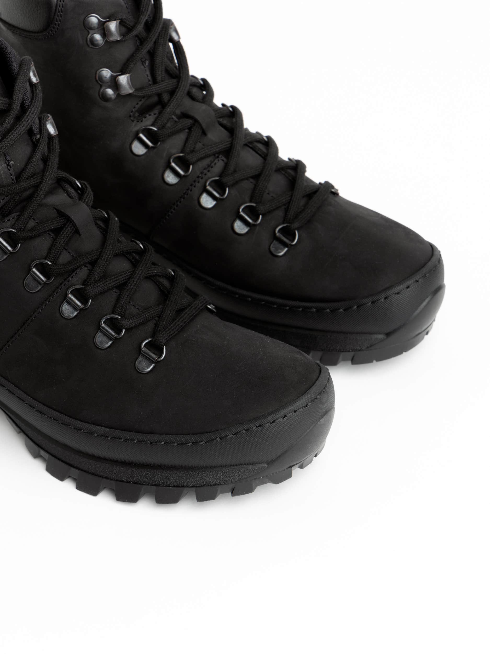 Black Suede Hiking Boots