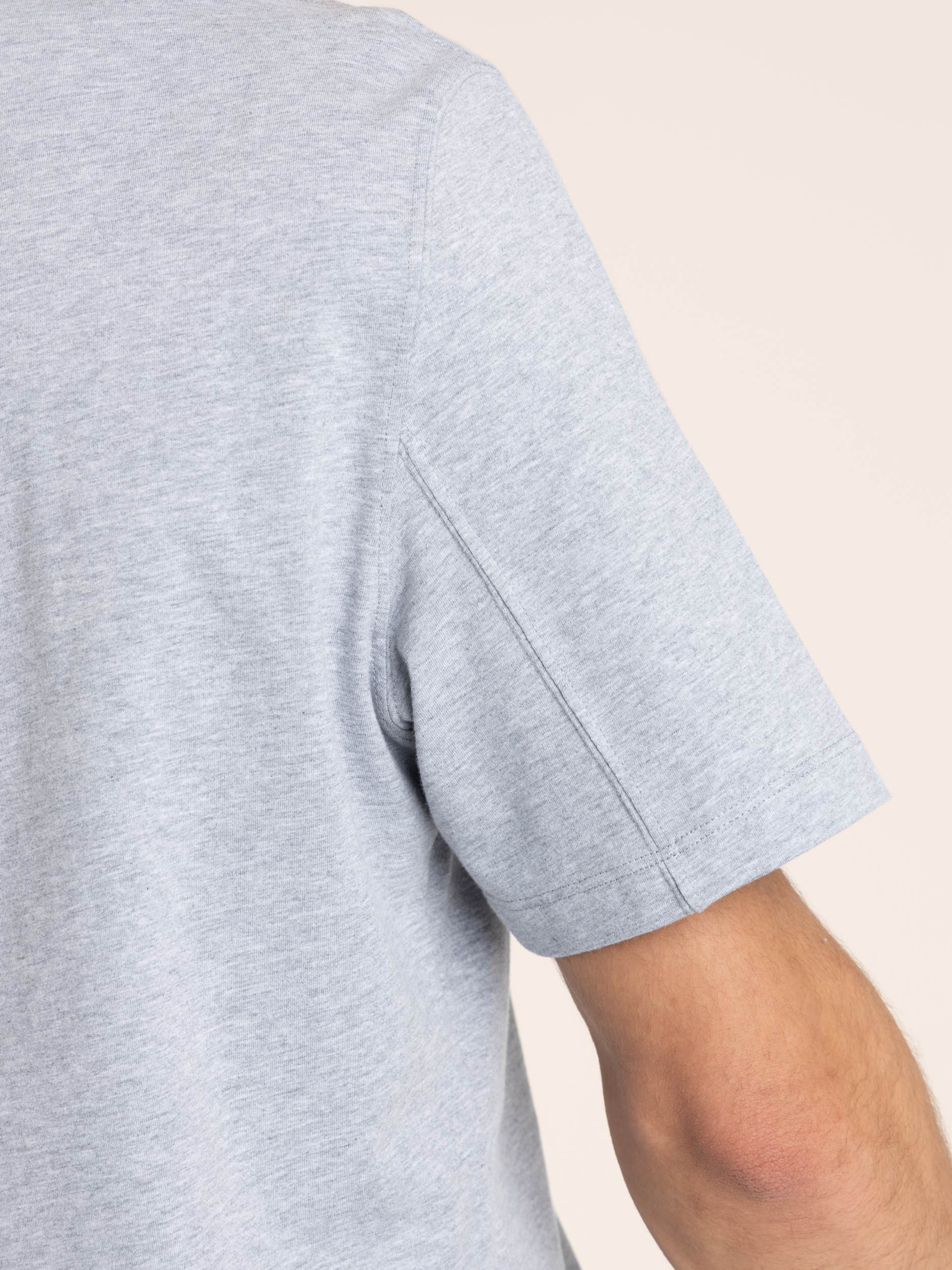 Grey Cotton Jersey Crewneck T-Shirt