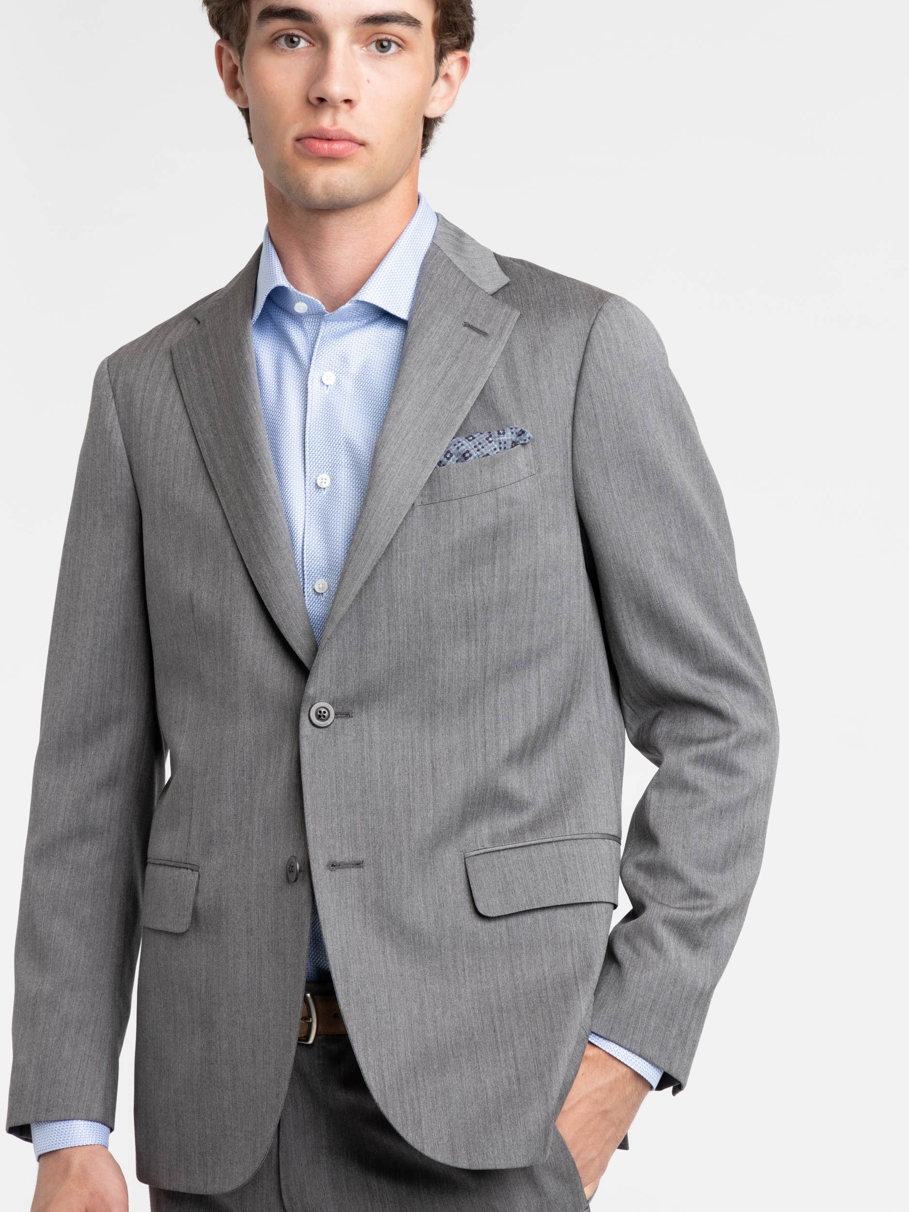 Grey Flannel Wool K-Suit