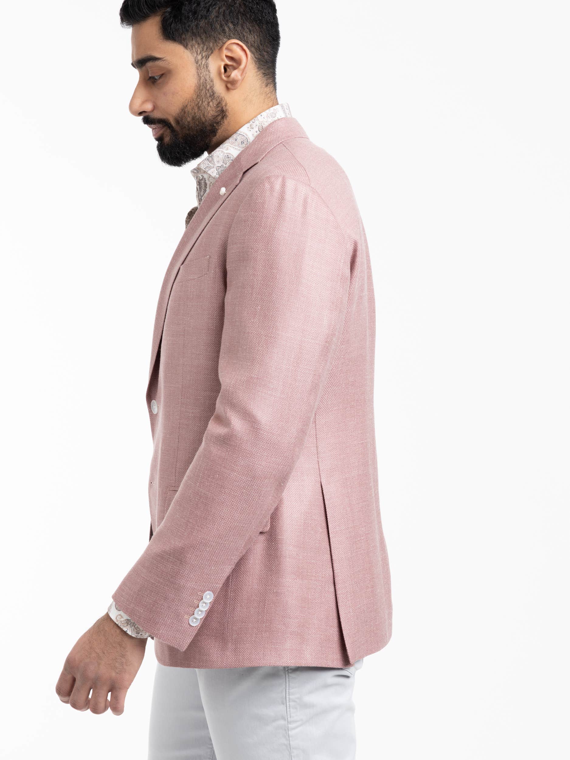 Pink Wool-Silk Sport Jacket