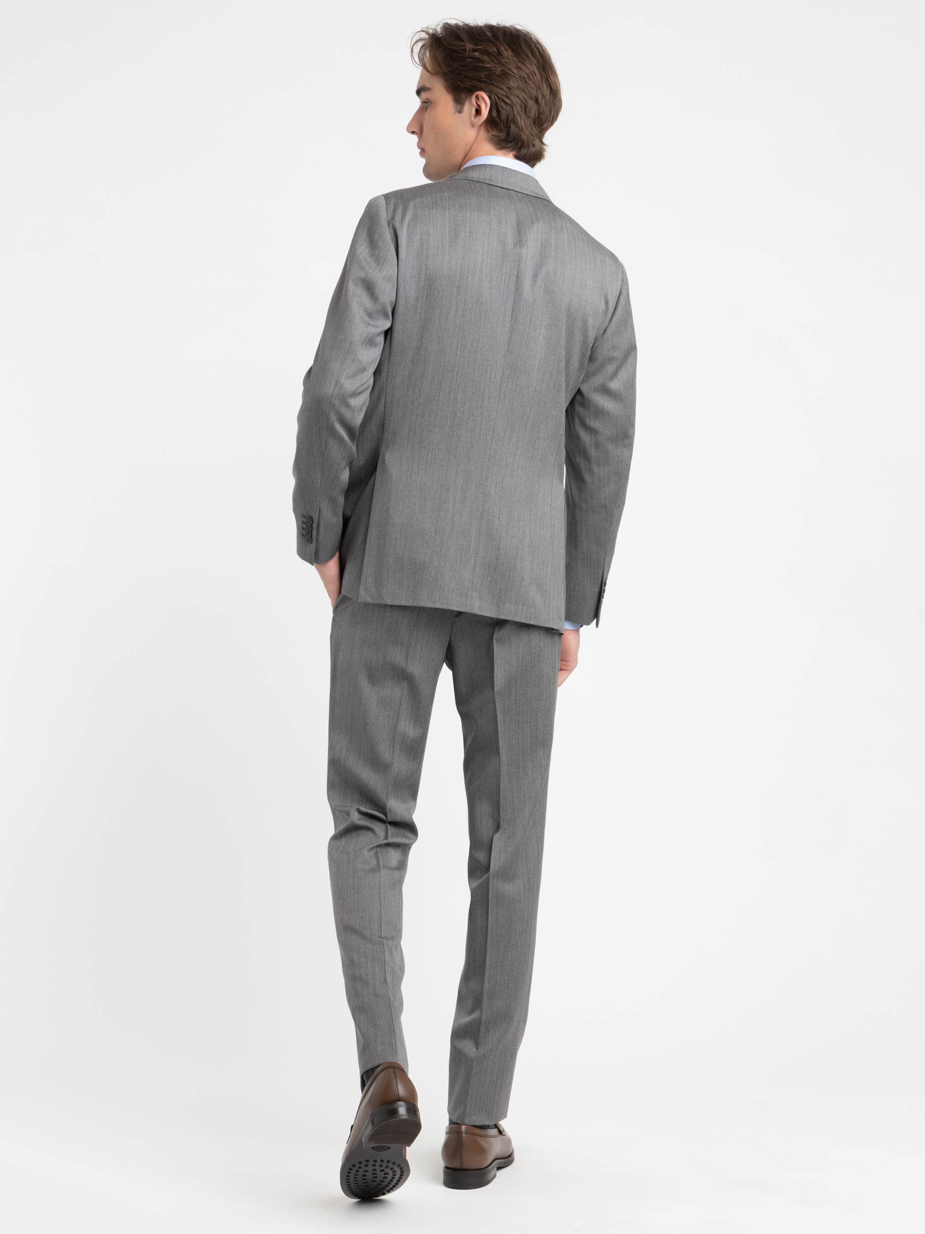 Grey Flannel Wool K-Suit