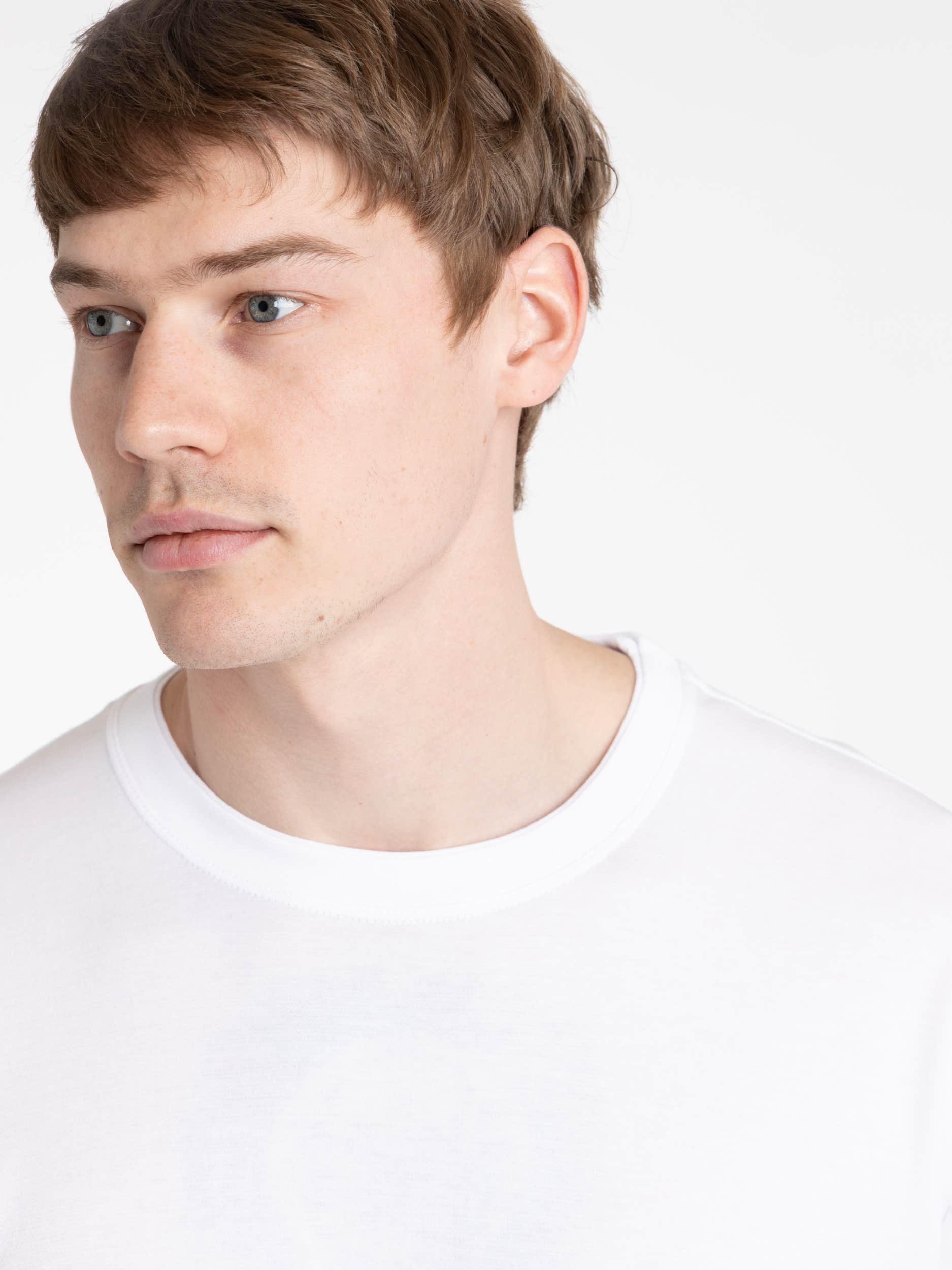 White Woven T-Shirt