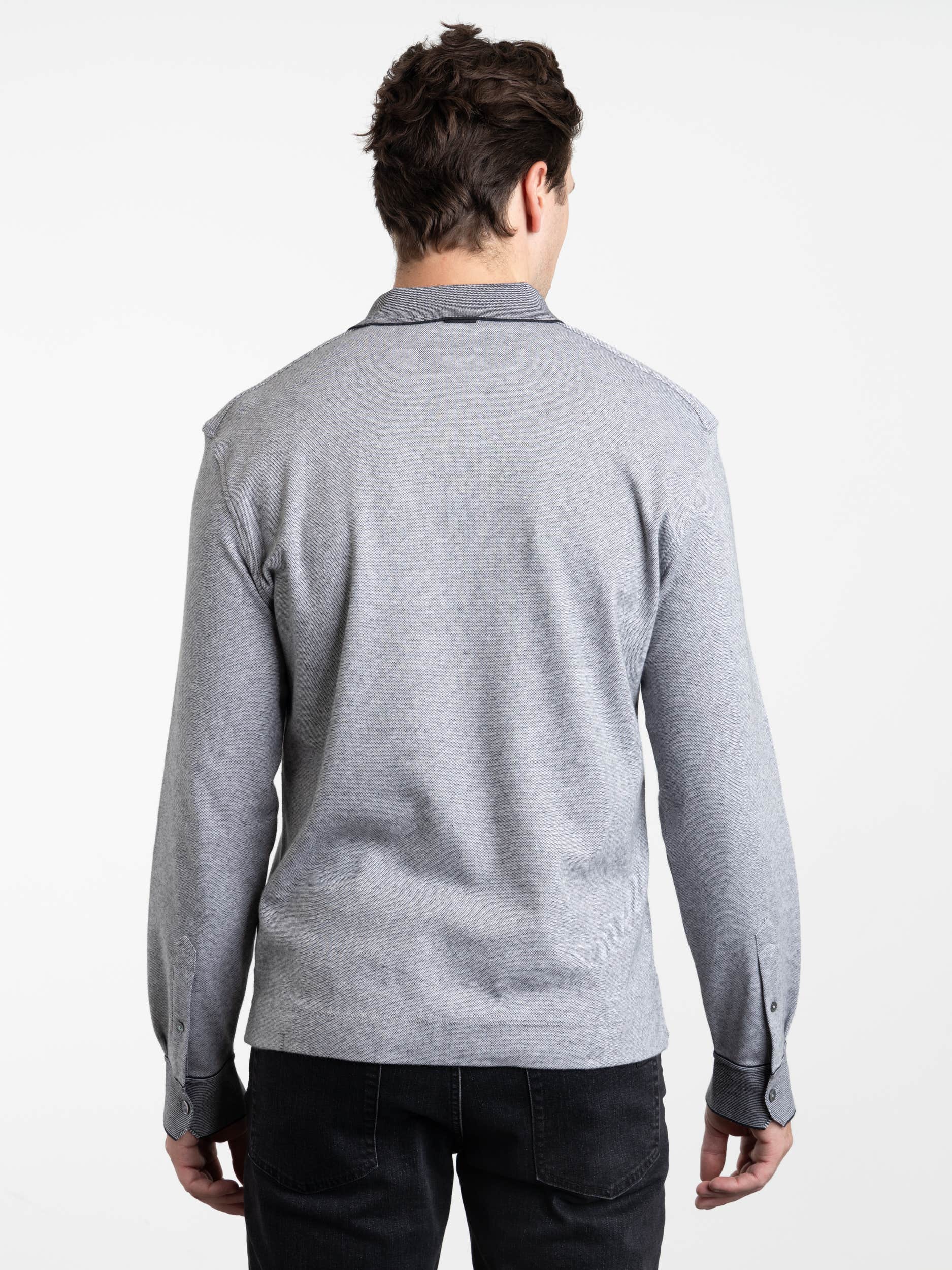 Grey Premium Cotton Polo Shirt