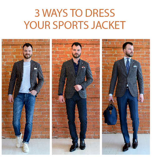 How to: dress your summer sport jacket, 3 ways