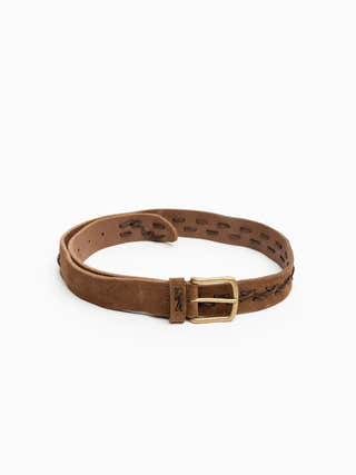 Andersons Tan Suede Stitch Belt